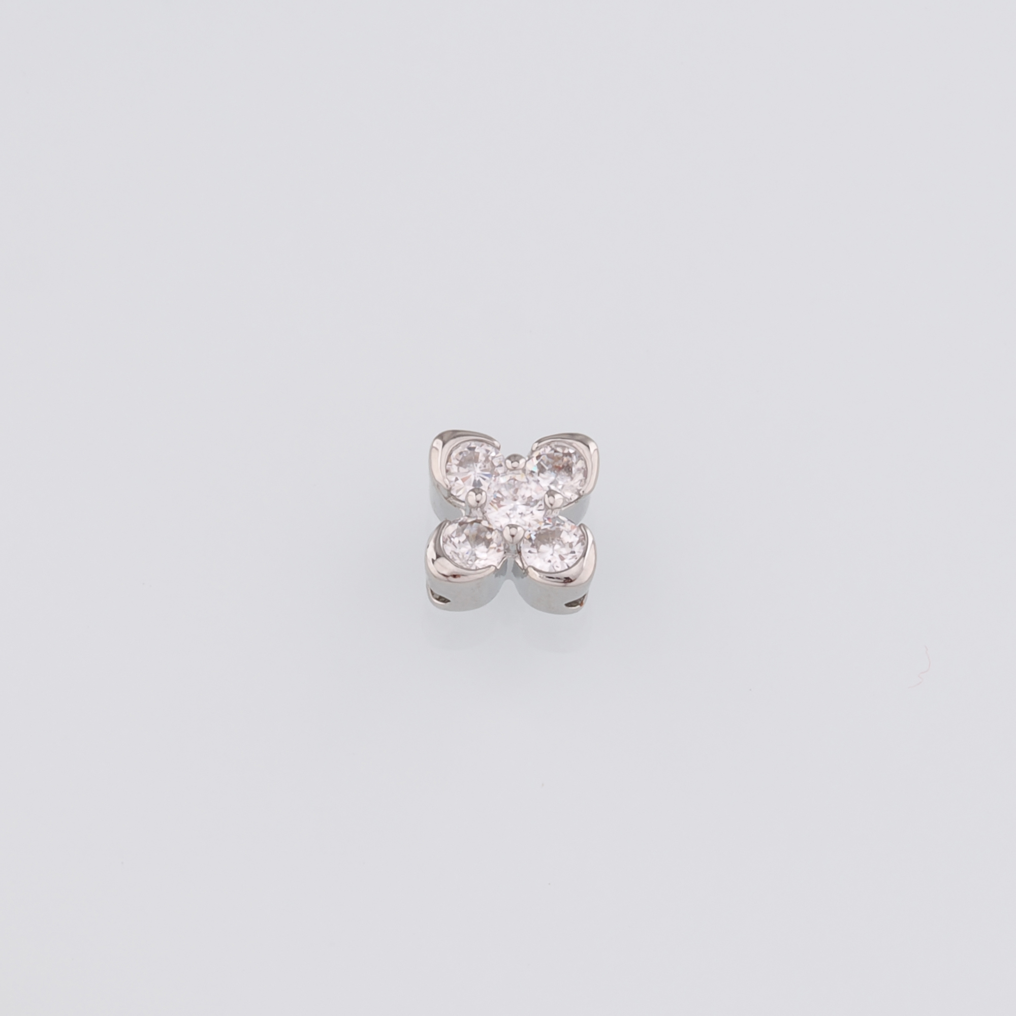 18K Gold Filled Flower Spacer Beads,Dainty Flower Bead for Bracelet Jewelry Necklace Making Supply