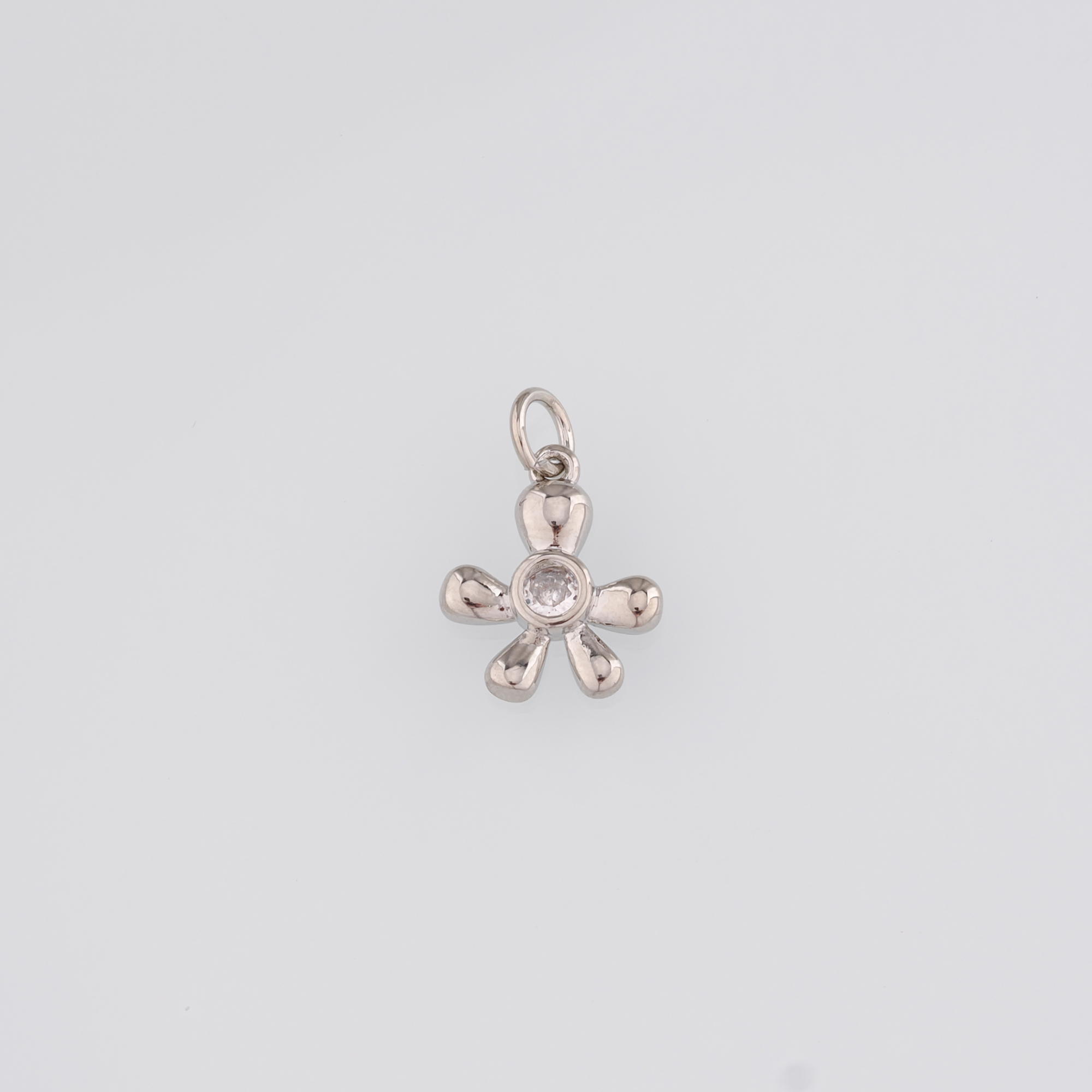 18K Gold Filled Flower Pendant,Dainty Flower Charm Earrings Necklace for DIY Jewelry Making Supply