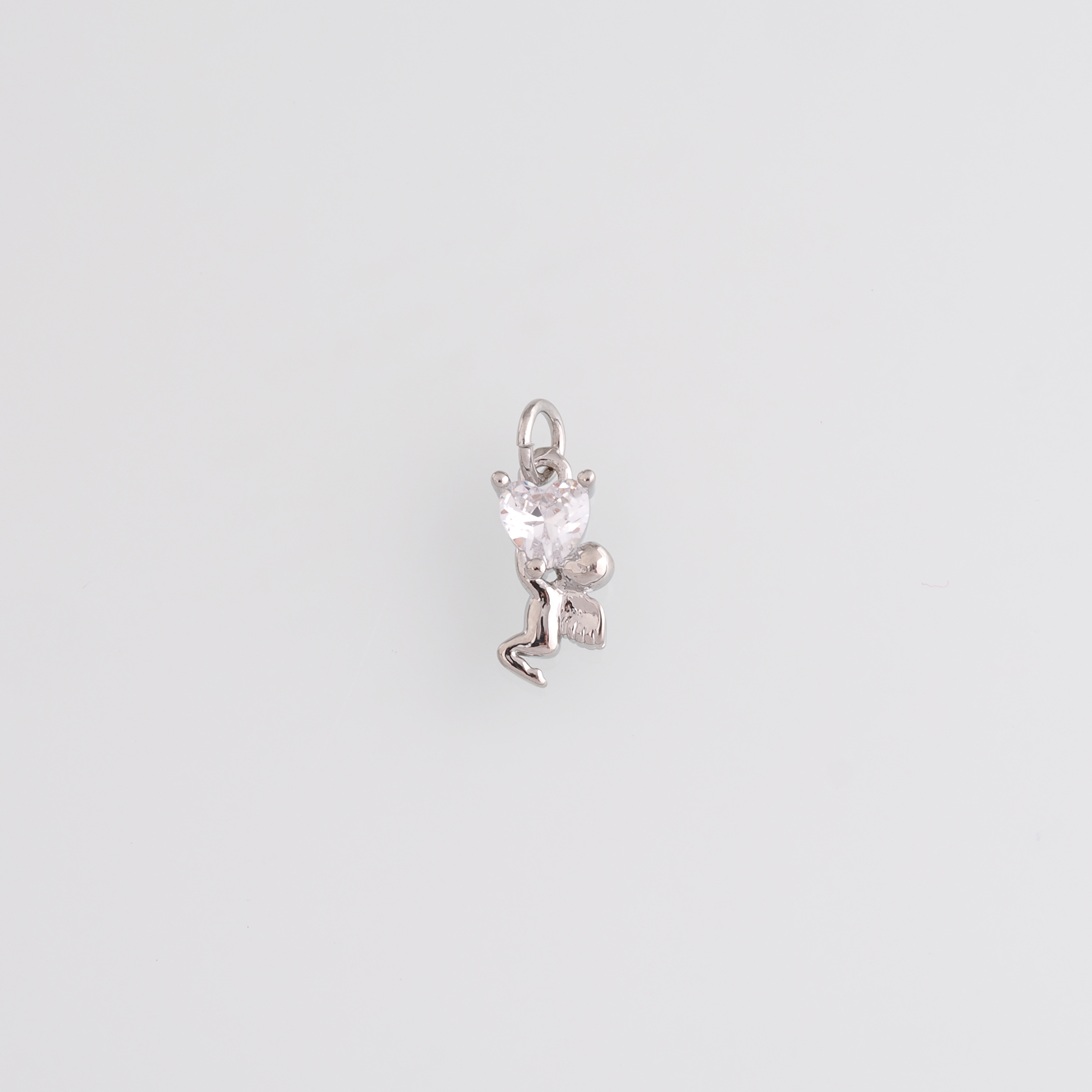 18K Gold Filled Angel Pendant,Dainty Angel Charm Earrings Necklace for DIY Jewelry Making Supply