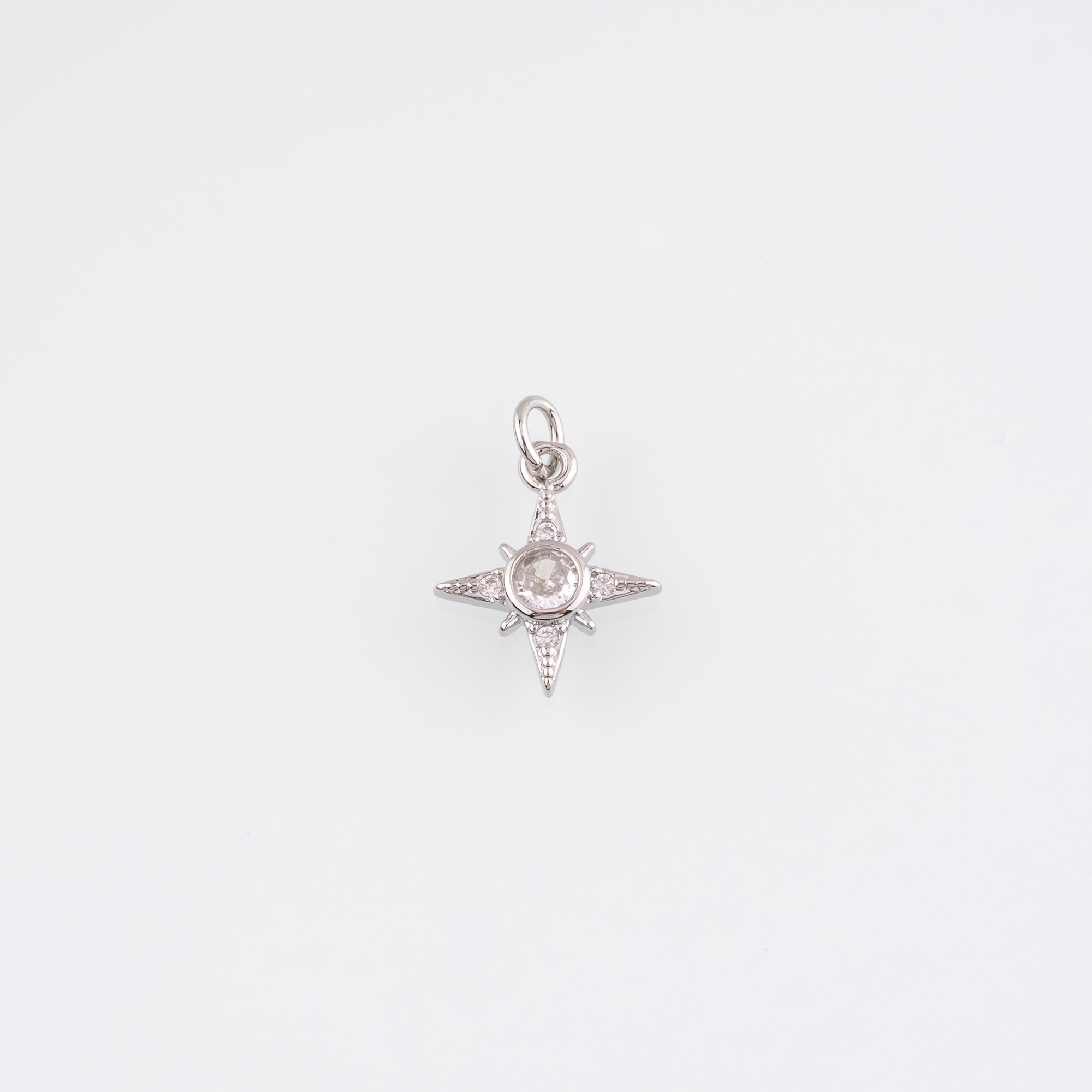 18K Gold Filled Star Pendant,Celestial Charm Earrings Necklace for DIY Jewelry Making Supply