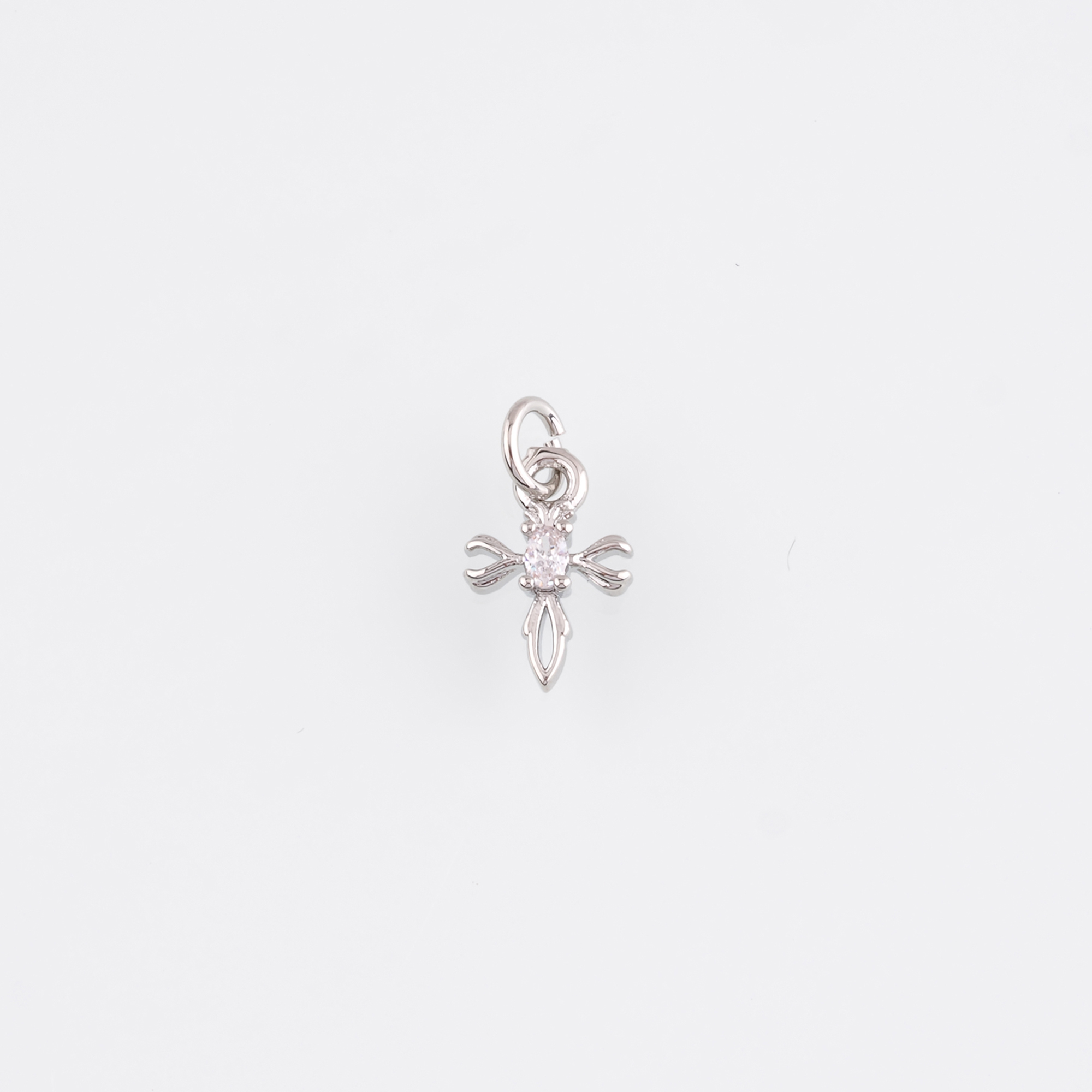 18K Gold Filled Dragonfly Pendant,CZ Micro Pave Insect Charm Earrings Necklace for DIY Jewelry Making Supply