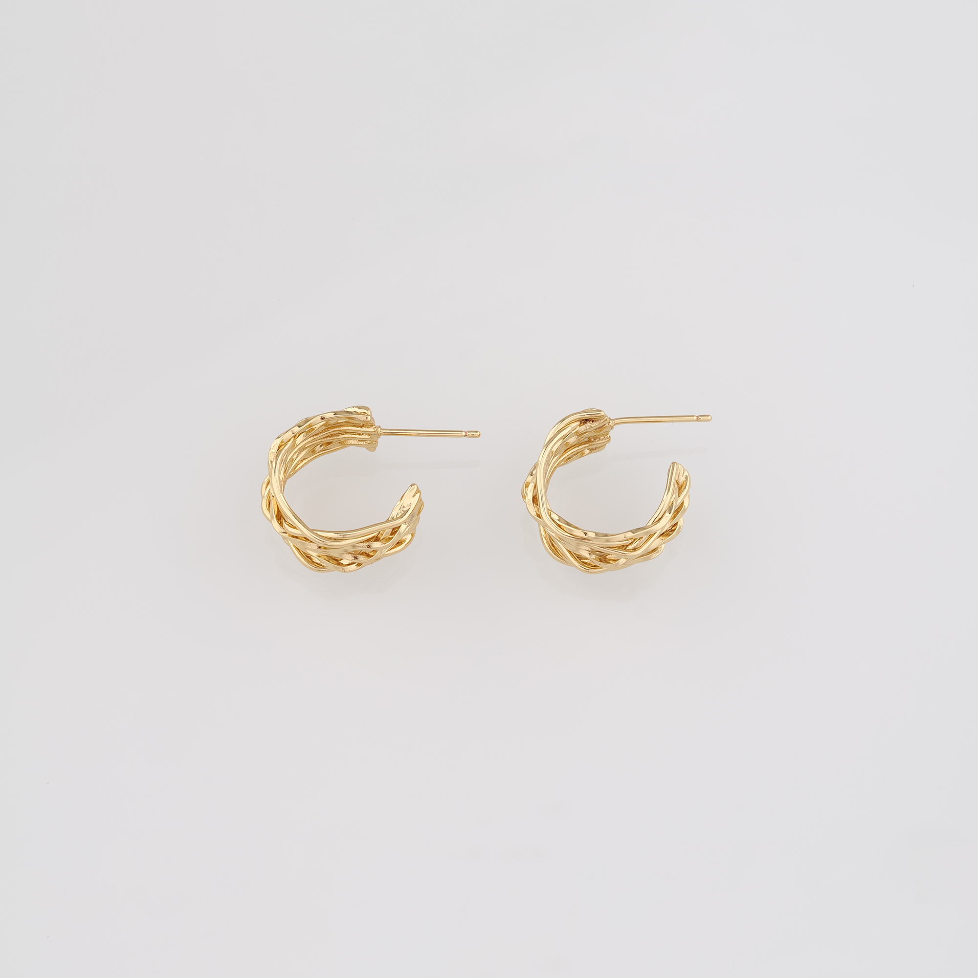 Dainty Hoop Earrings,18K Gold Filled Round Hoop Earrings,Gold Hoops,Minimalist Hoops Huggie