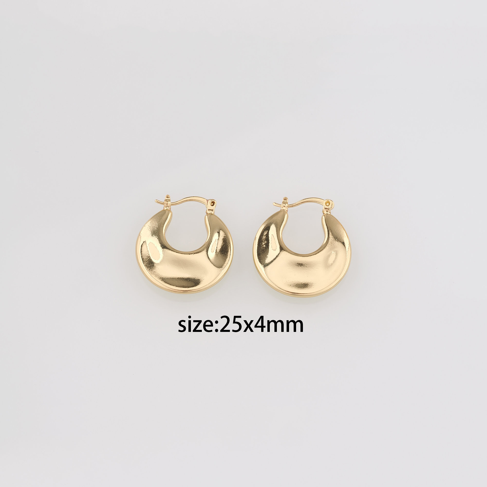 Dainty Hoop Earrings,18K Gold Filled Round Hoop Earrings,Gold Hoops,Minimalist Hoops Huggie