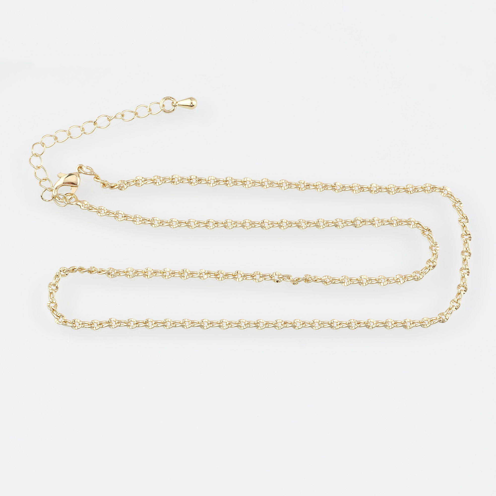 18K Gold Filled Oval Link Necklace,Dainty Thin Chain,Minimalist Necklace,Paper Clip Chain Necklace