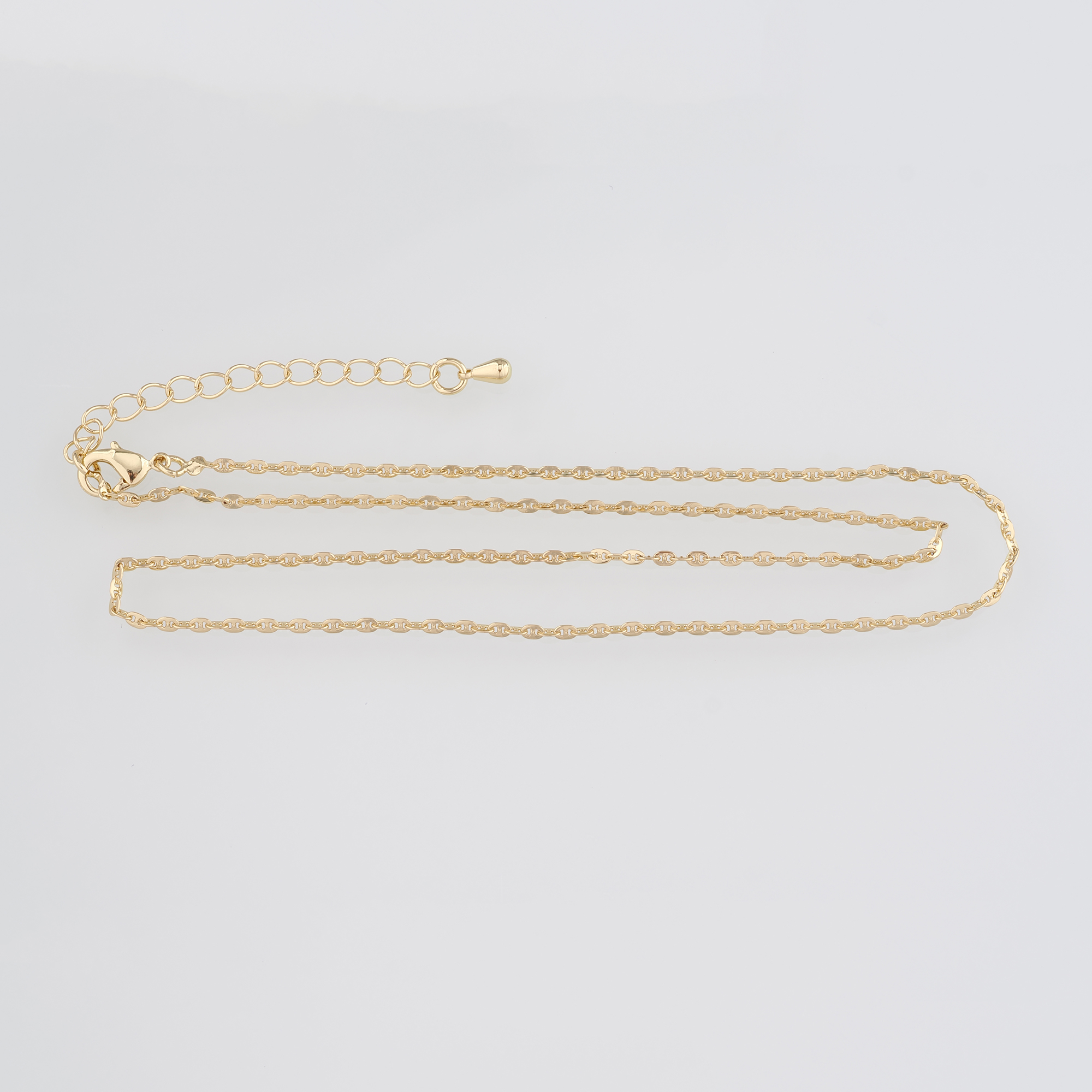 18K Gold Filled Anchor Link Necklace,Dainty Chain,Minimalist Necklace,Thin Chain Necklace