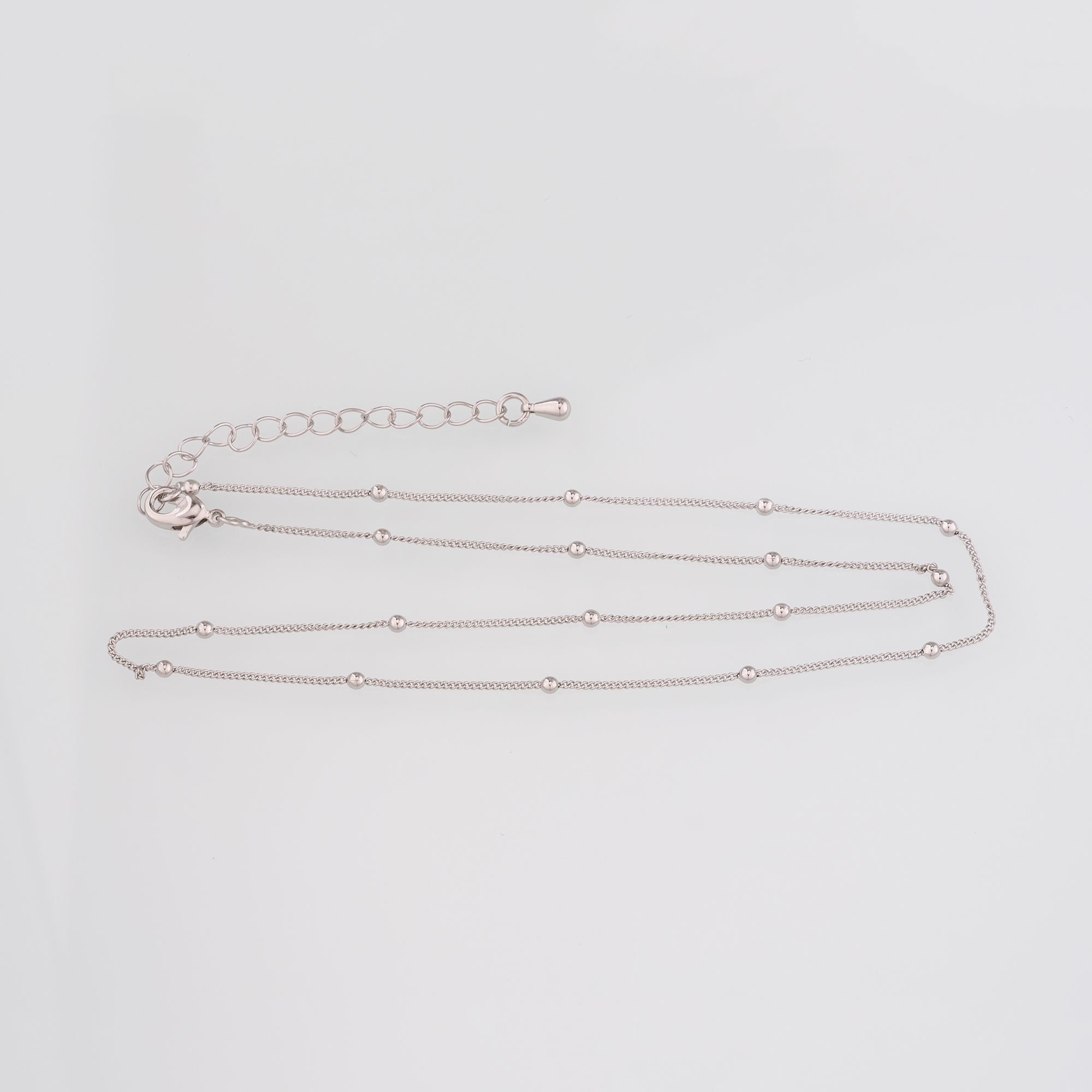 18K Gold Filled Ball Chain Necklace,Gold Bead Link Chain Necklace,Beaded Link Chain,Minimalist Necklace,Adjustable Necklace