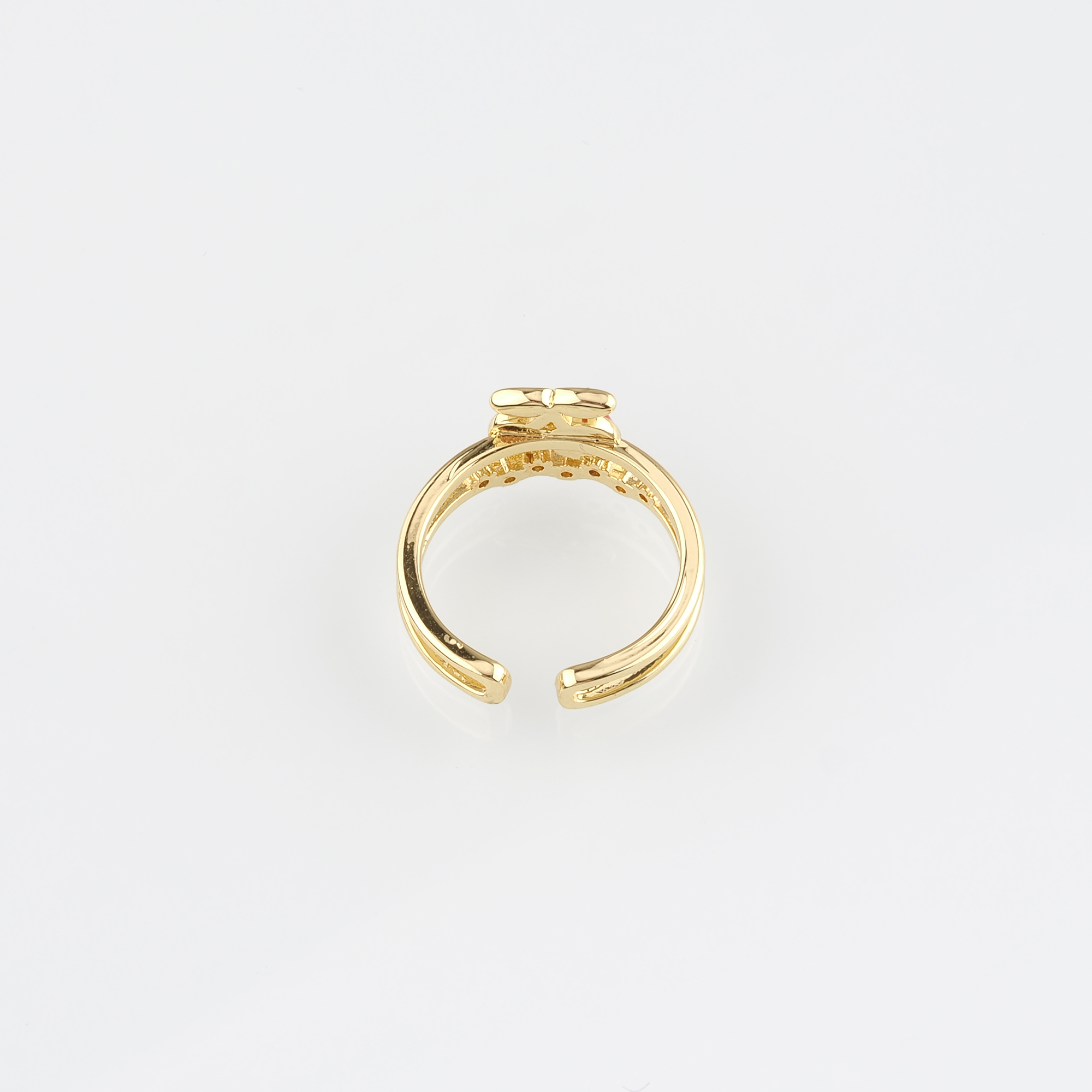 18K Gold Filled Cherry Ring,Enamel Fruit Rings,Dainty Ring,Adjustable Ring,Minimalist Ring