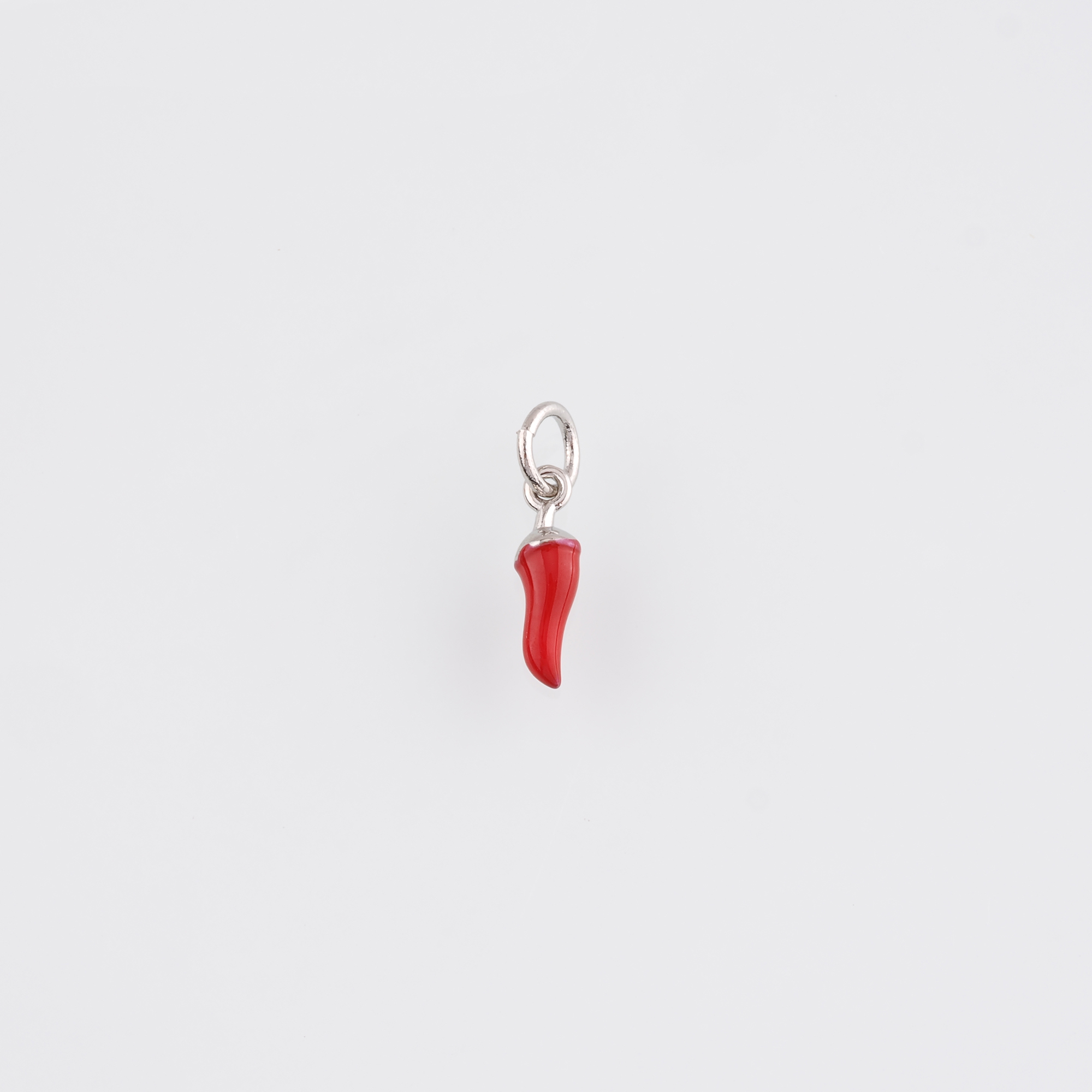 18K Gold Filled Chili Pendant,Enamel Chili Charm Earrings Necklace for DIY Jewelry Making Supply