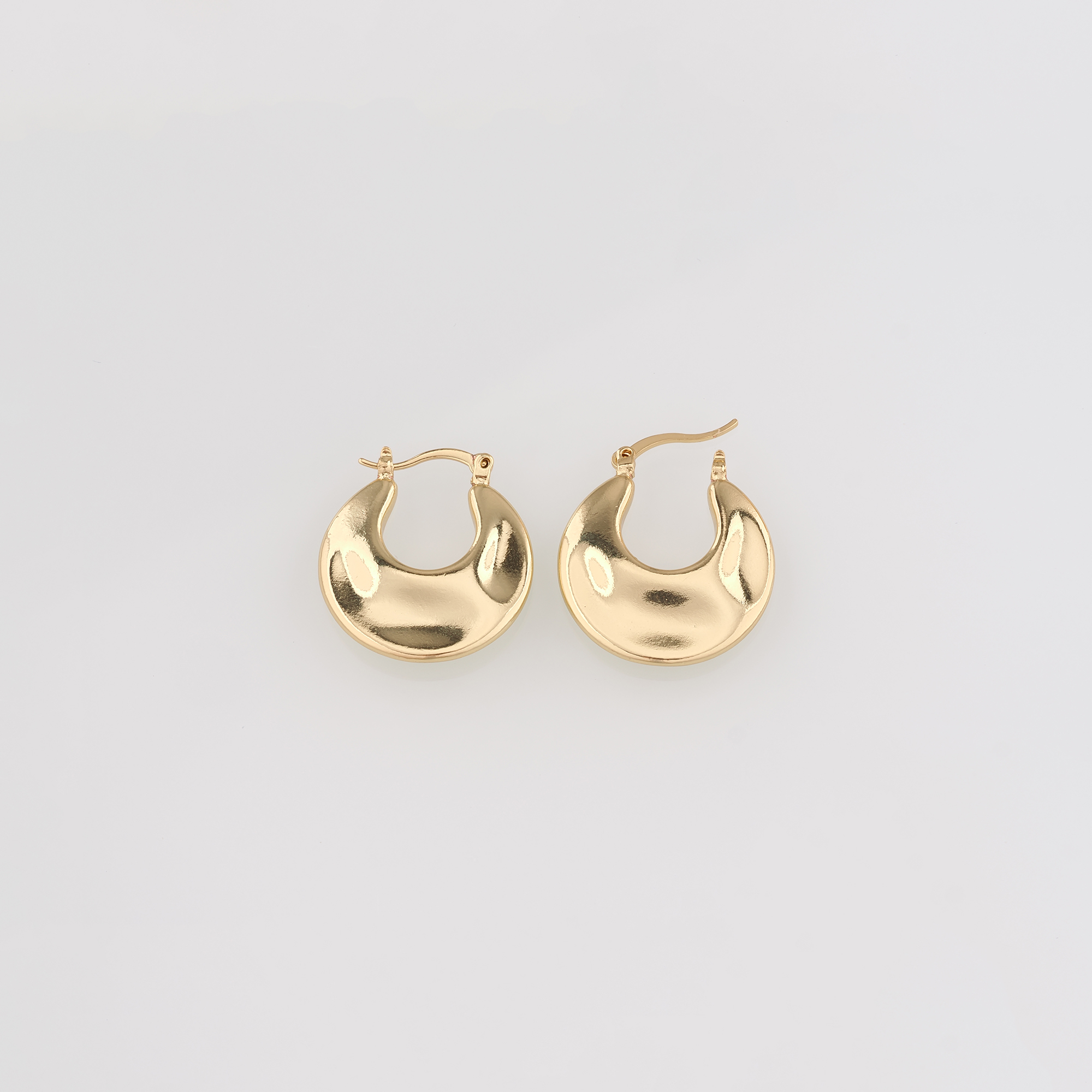 Dainty Hoop Earrings,18K Gold Filled Round Hoop Earrings,Gold Hoops,Minimalist Hoops Huggie