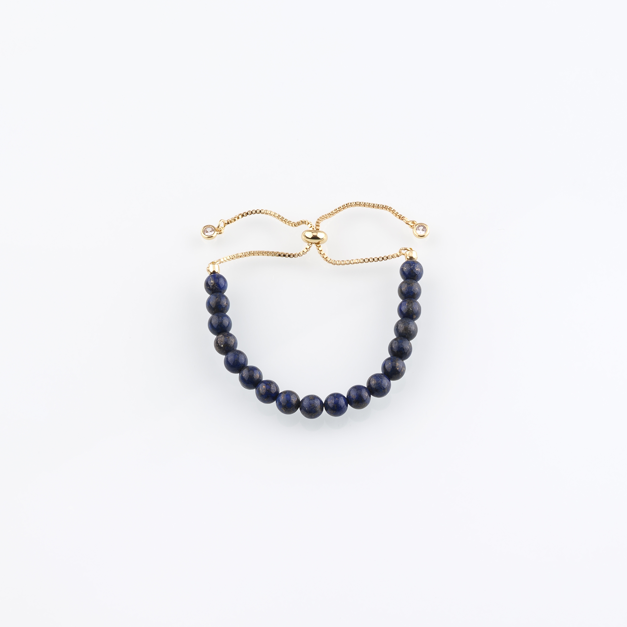 18K Gold Filled Beaded Chain Bracelet,Bead Bracelet,Adjustable Bracelet,Gift For Her