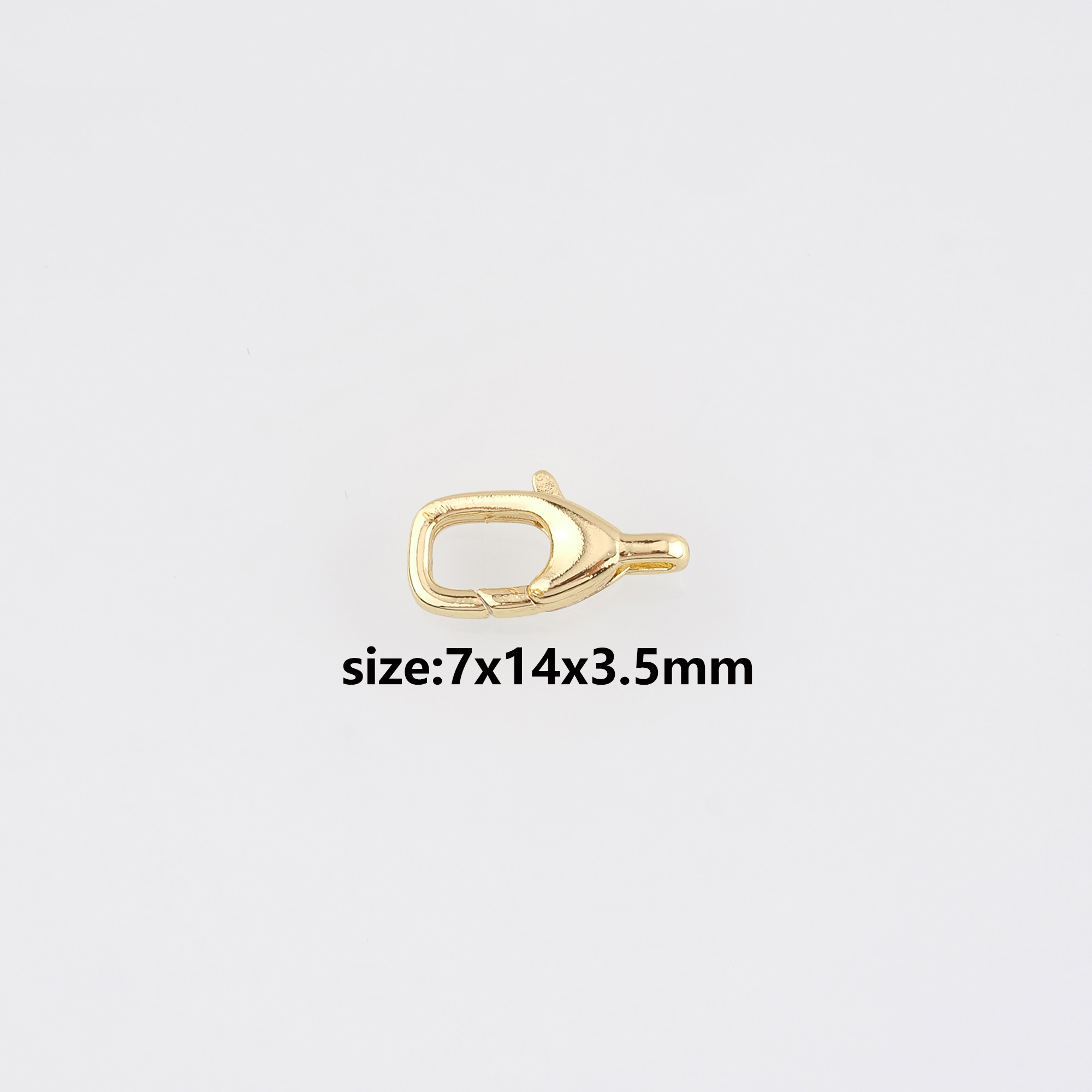 18K Gold Filled Lobster Claw Clasp,Lobster Clasp Lock,Spring Buckle for DIY Jewelry Necklace Bracelet