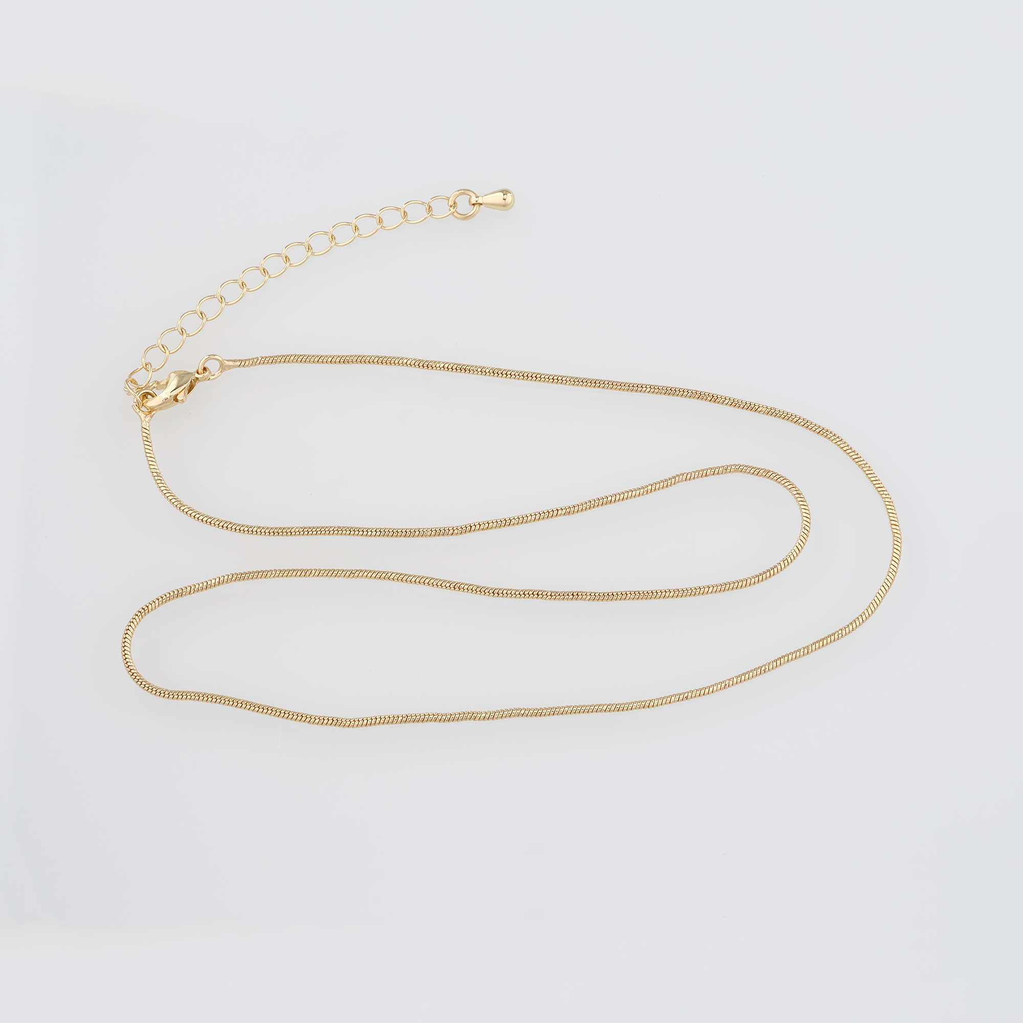 18K Gold Filled Snake Chain Necklace,Link Chain Necklace,Thin Link Chain,Minimalist Necklace,Adjustable Necklace