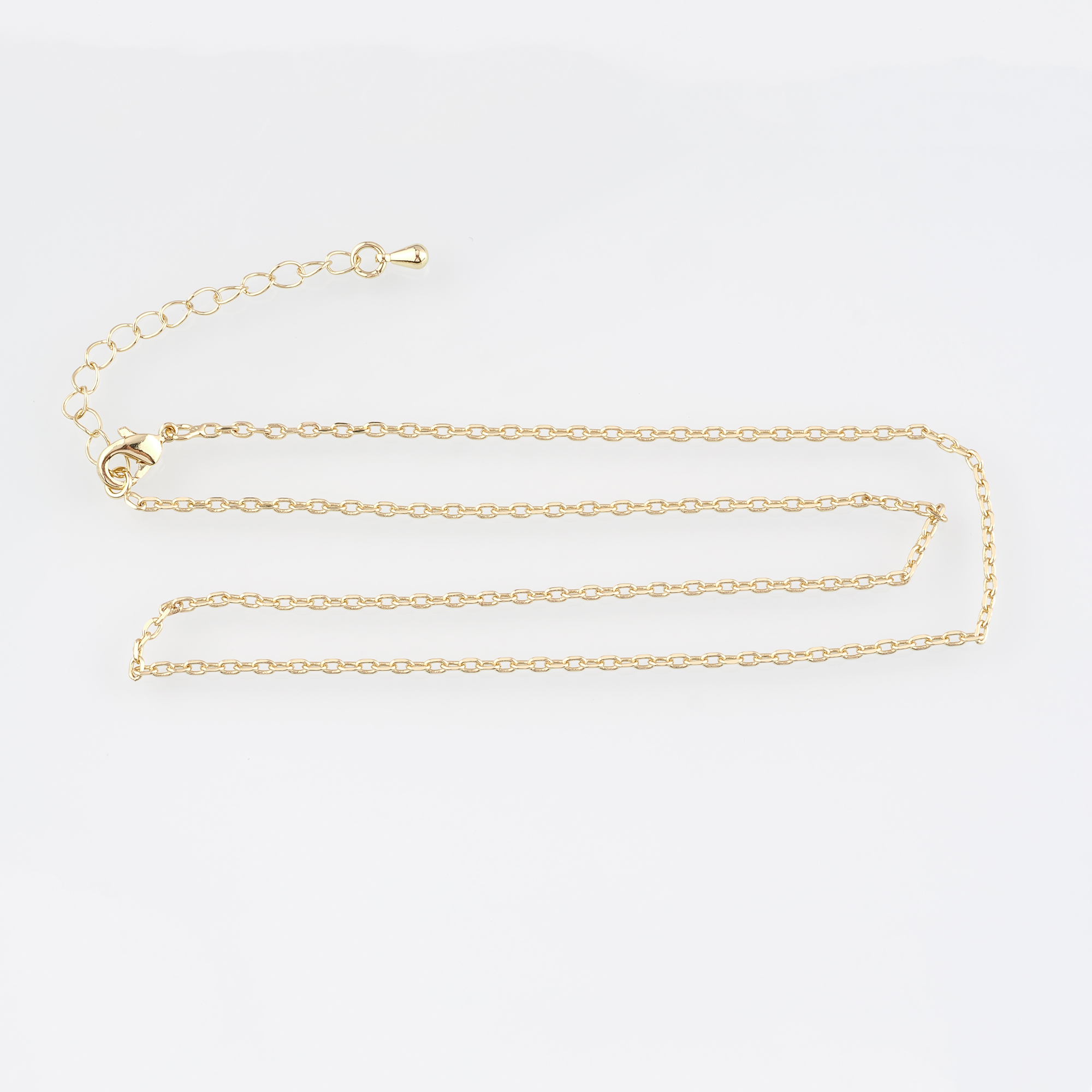 18K Gold Filled Oval Link Necklace,Dainty Thin Chain,Minimalist Necklace,Paper Clip Chain Necklace