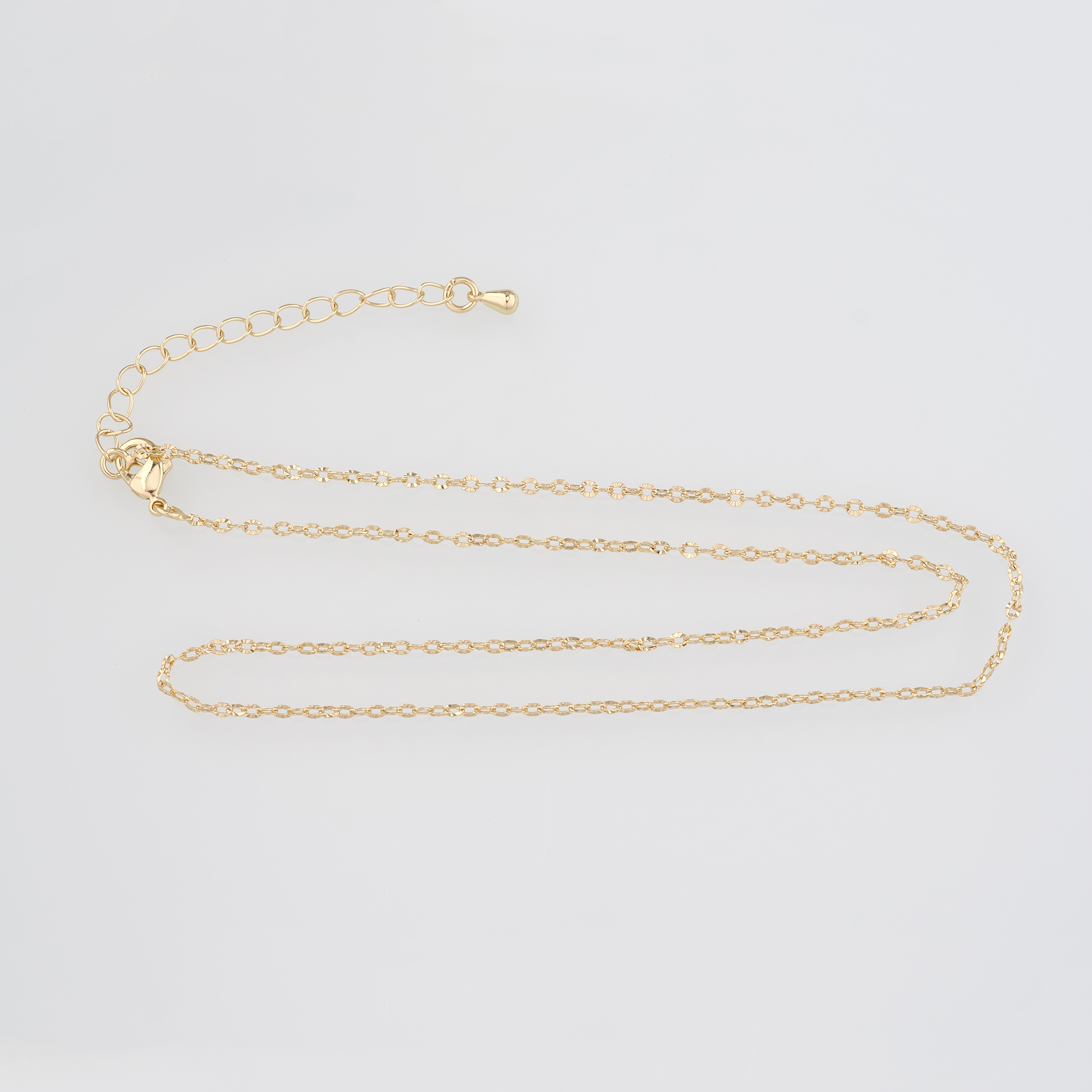 18K Gold Filled Thin Link Necklace,Dainty Chain,Minimalist Necklace,Paper Clip Chain Necklace