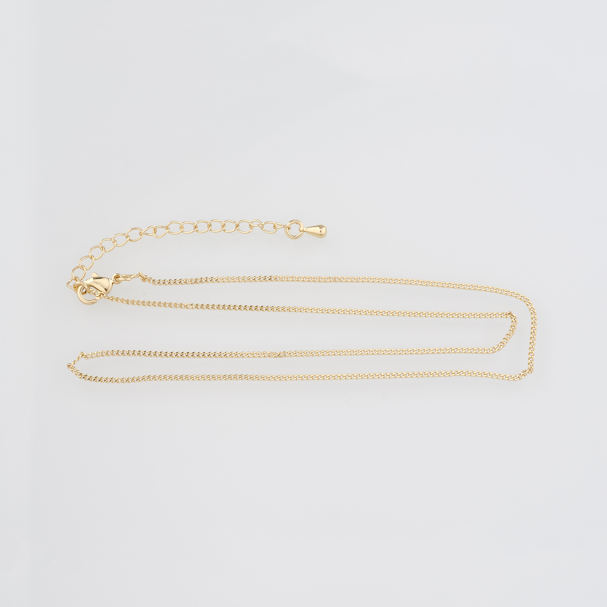 18K Gold Filled Cuban Chain Necklace,Thin Link Chain Necklace,Link Chain,Minimalist Necklace,Adjustable Necklace