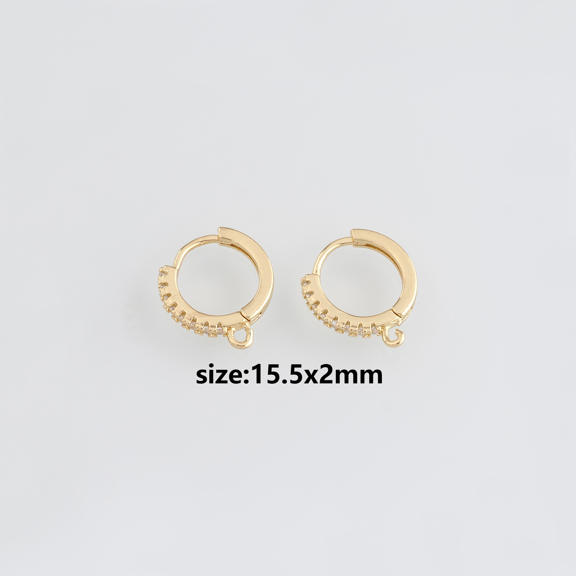 18K Gold Filled Round Hoop Earrings,Dainty Earrings,Gold Hoops,Dainty Hoops Huggie,DIY Jewelry Making Supply