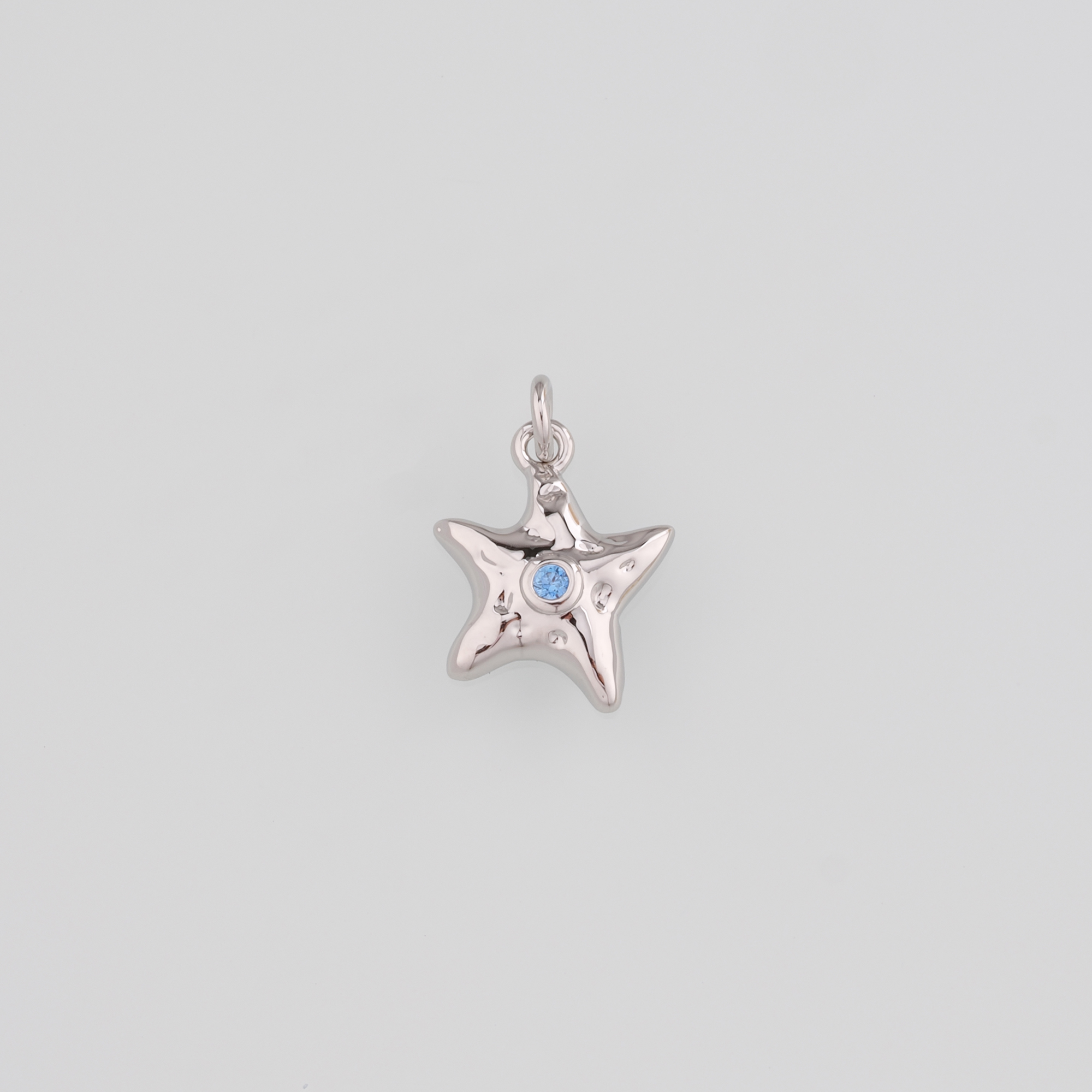18K Gold Filled Starfish Pendant,Dainty Starfish Charm Earrings Necklace for DIY Jewelry Making Supply