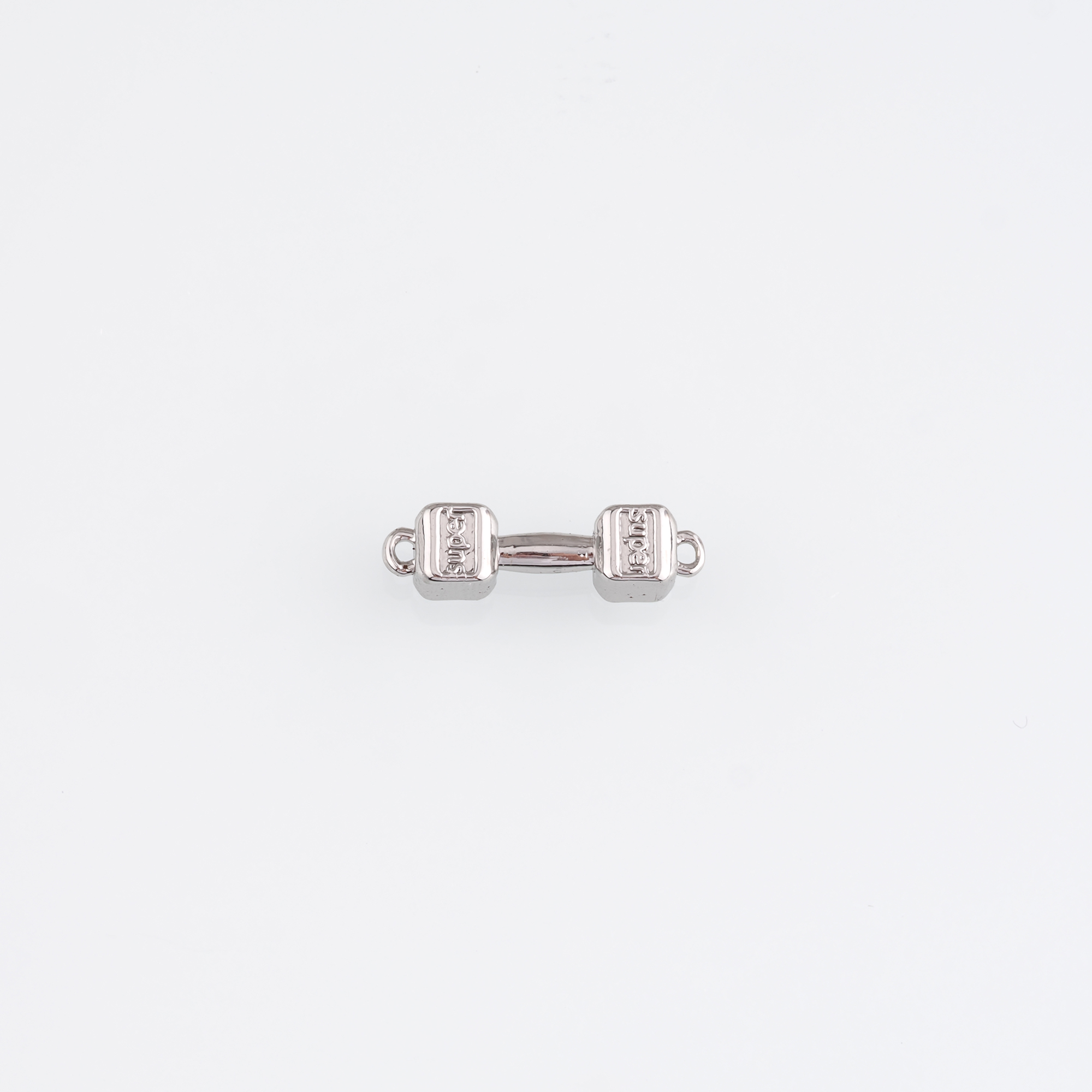 18K Gold Filled Barbell Connector,Gold Barbell Charm Necklace Bracelet for DIY Jewelry Making Supply