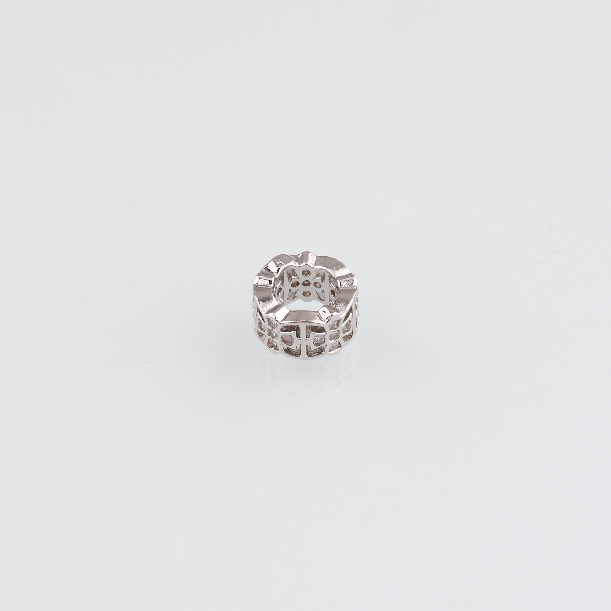 18K Gold Filled Cross Spacer Beads,CZ Micro Pave Cross Bead for Bracelet Jewelry Necklace Making Supply