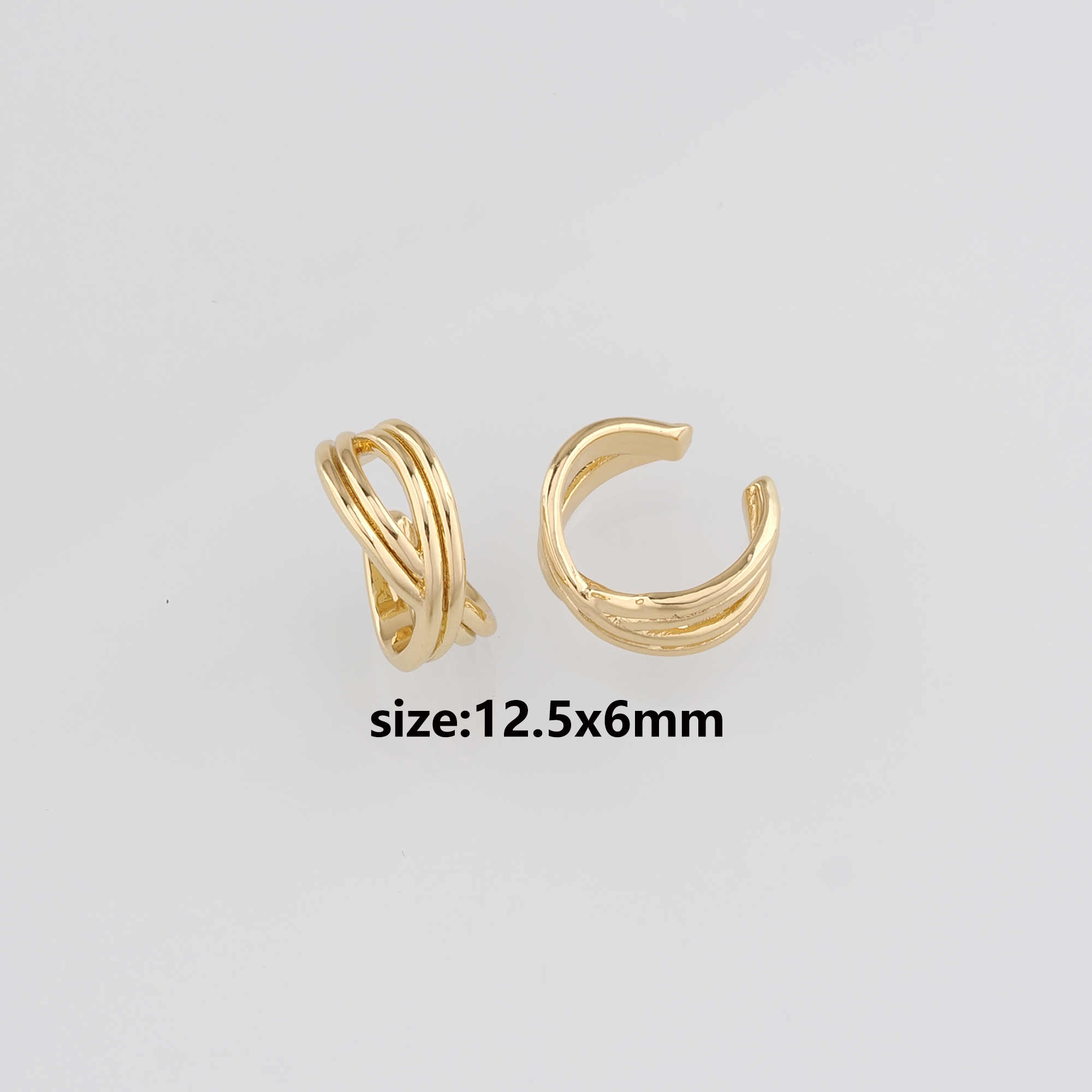 18K Gold Filled Ear Clip Earrings,Dainty Ear Clips,Clip on Earrings,Minimalist Ear Cuff