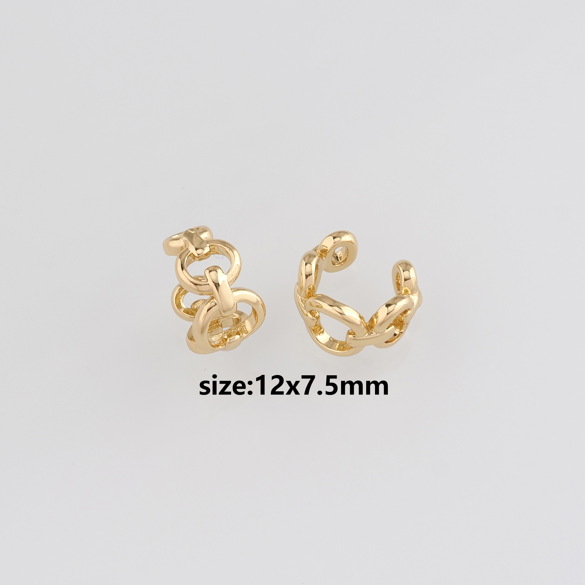18K Gold Filled Ear Clip Earrings,Dainty Ear Clips,Clip on Earrings,Minimalist Ear Cuff