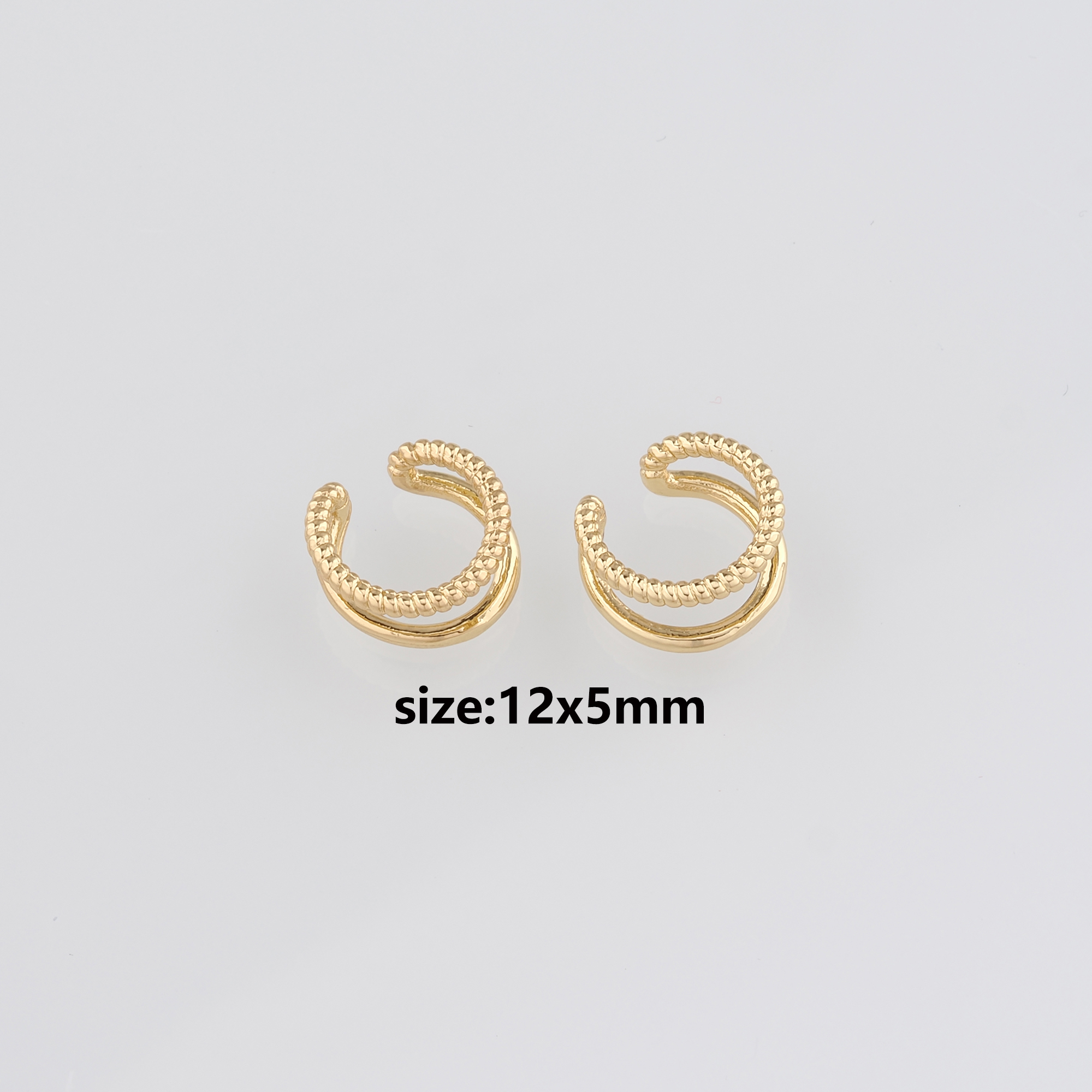 18K Gold Filled Ear Clip Earrings,Dainty Ear Clips,Clip on Earrings,Minimalist Ear Cuff