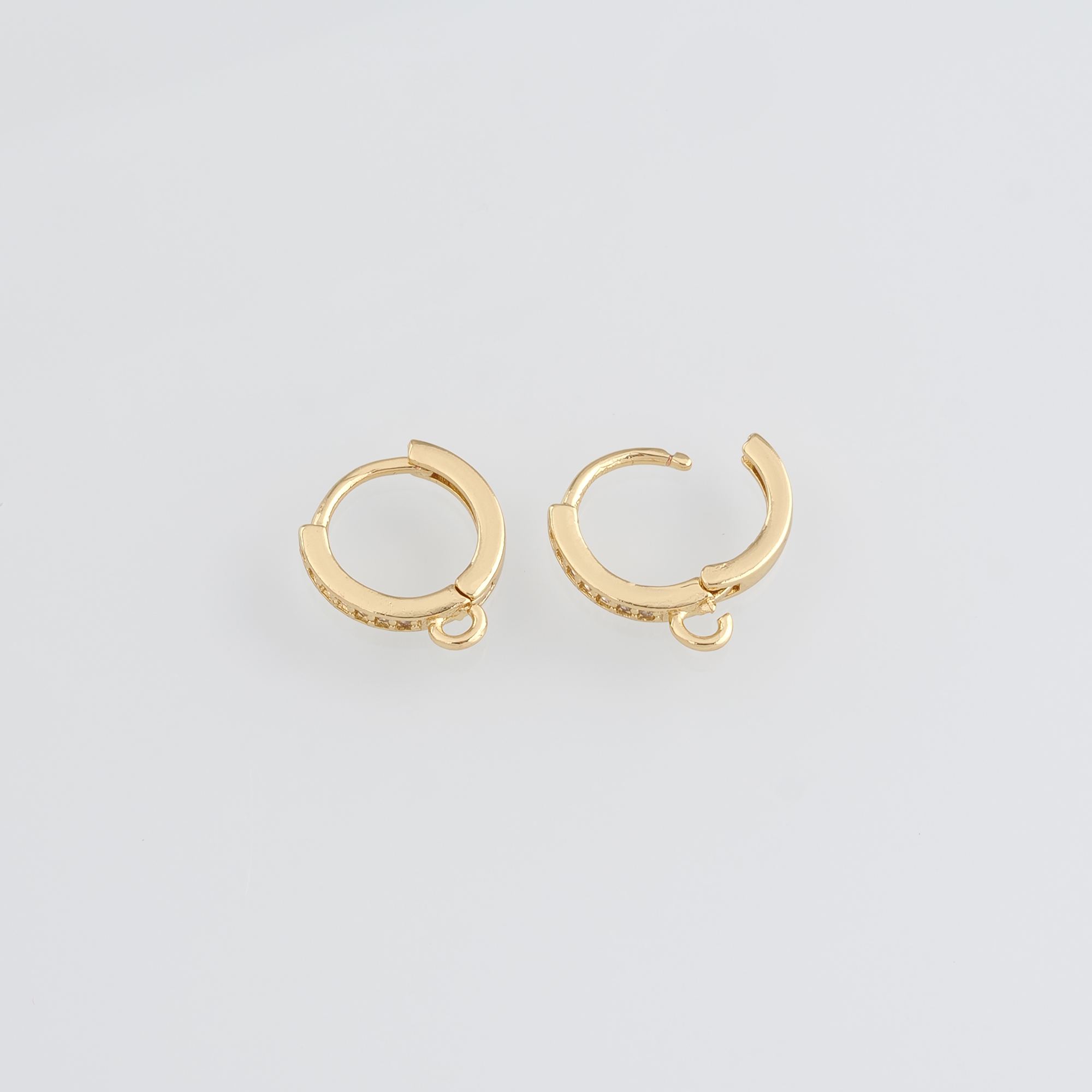 18K Gold Filled Round Hoop Earrings,Dainty Earrings,Gold Hoops,Dainty Hoops Huggie,DIY Jewelry Making Supply