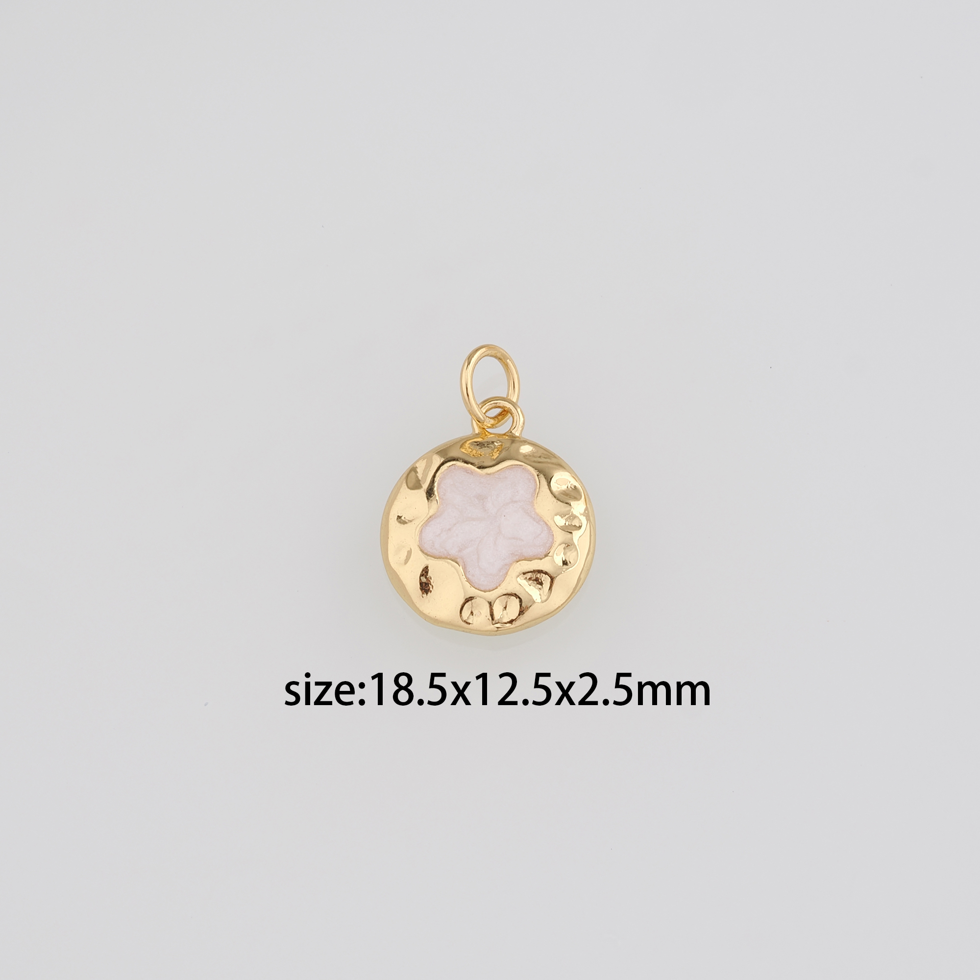 18K Gold Filled Star Pendant,Enamel Star Charm Earrings Necklace for DIY Jewelry Making Supply