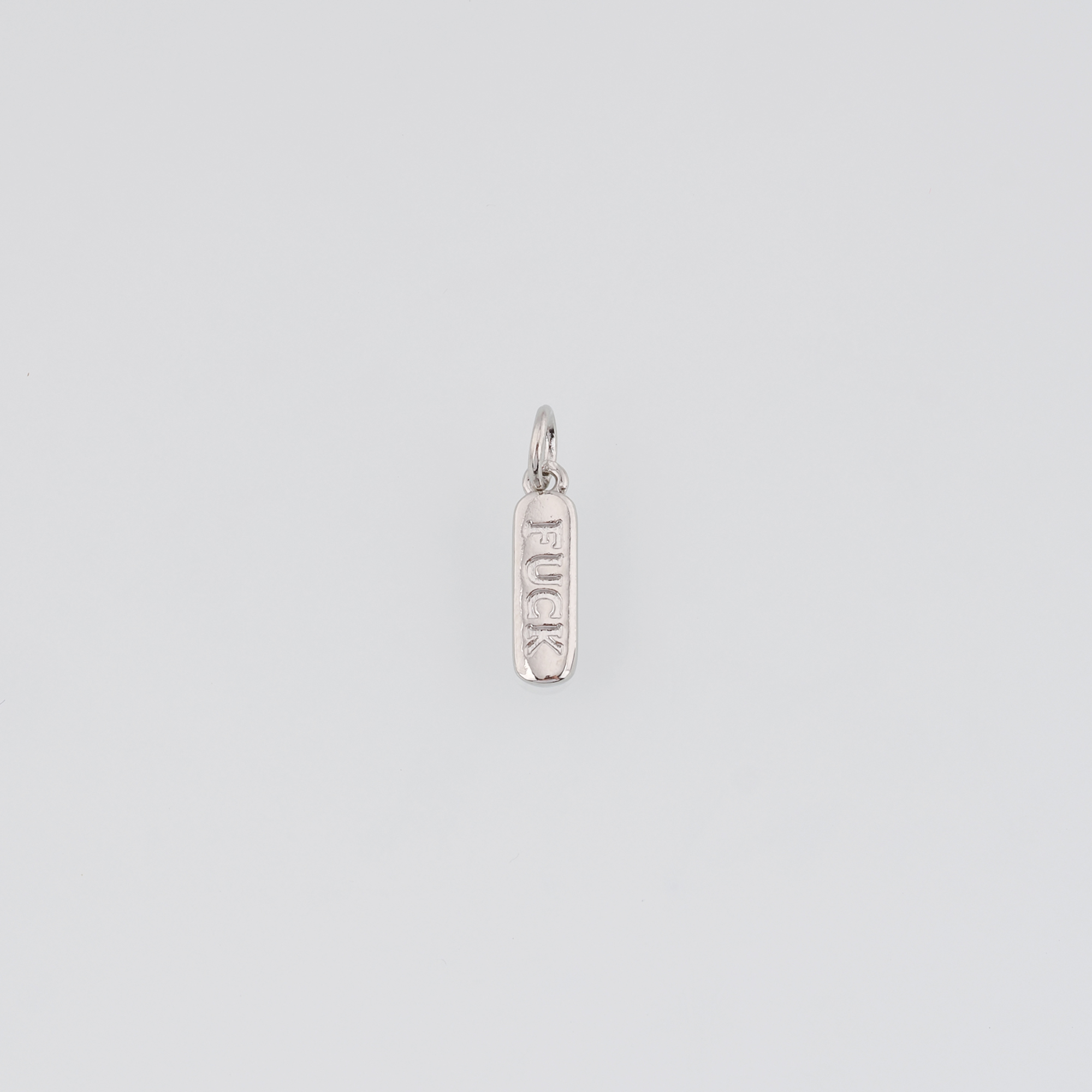 18K Gold Filled Fuck Pendant,Dainty Fuck Charm Earrings Necklace for DIY Jewelry Making Supply