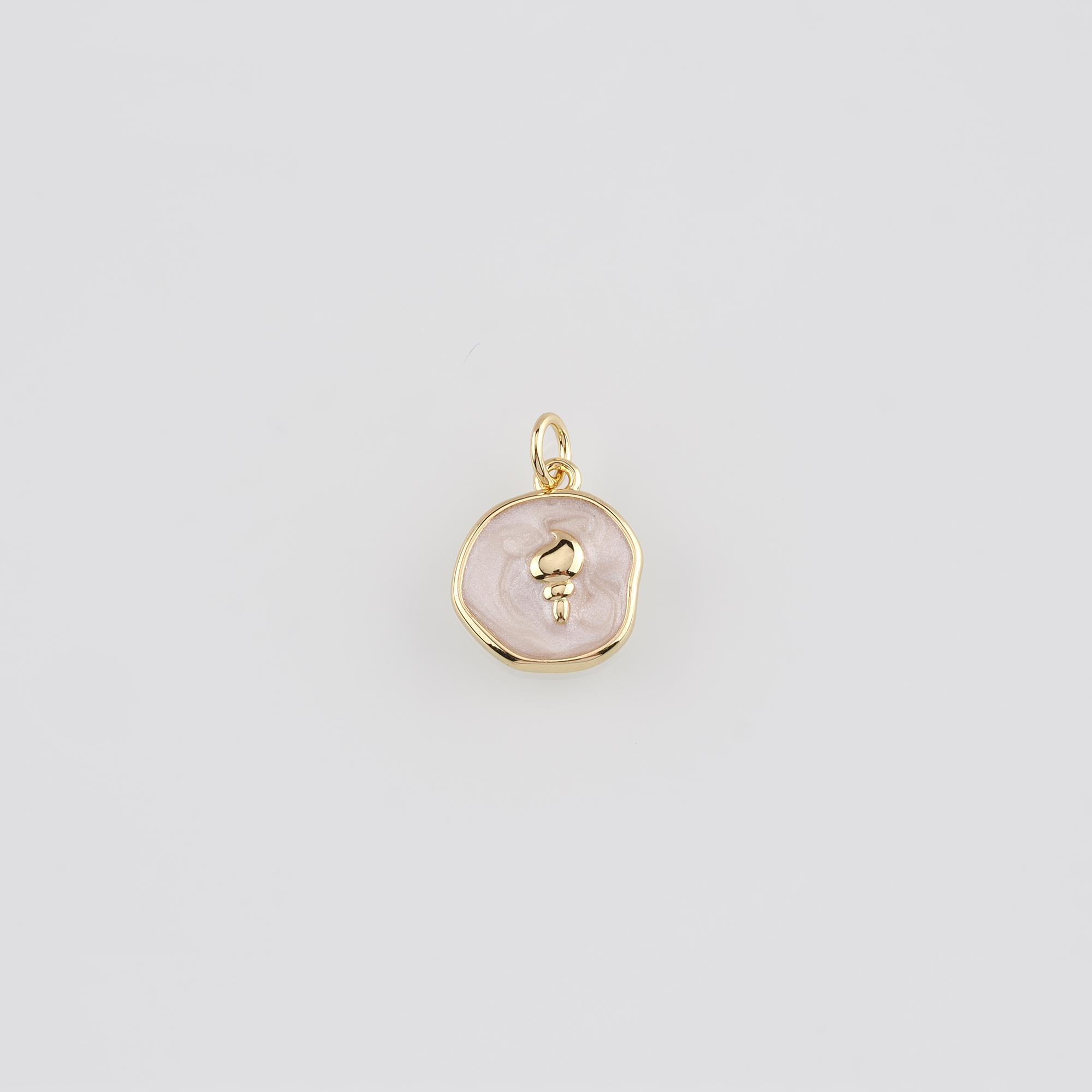 18K Gold Filled Conch Shell Pendant,Enamel Ocean Shell Charm Earrings Necklace for DIY Jewelry Making Supply