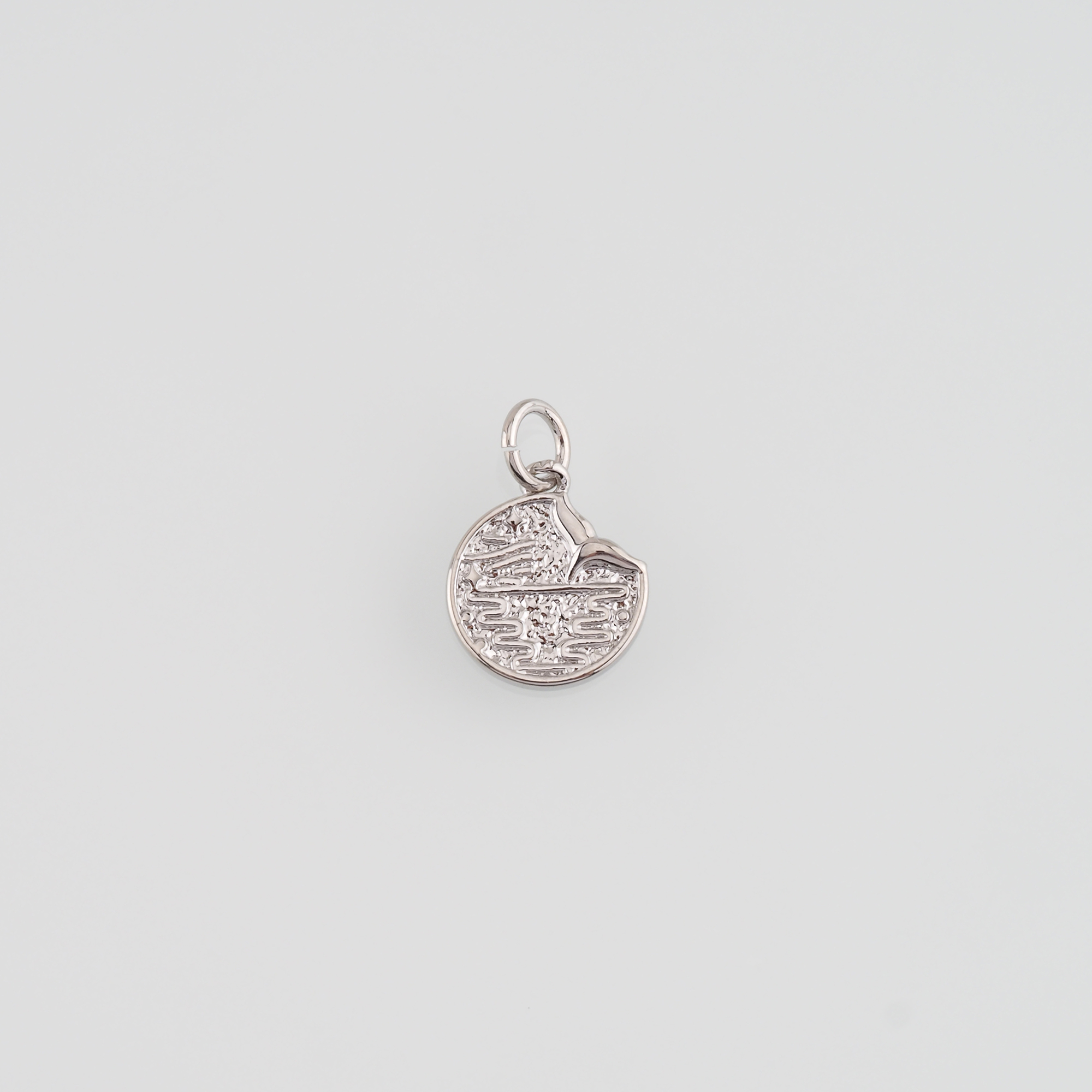 18K Gold Filled Mermaid Tail Pendant,Dainty Whale Tail Charm Earrings Necklace for DIY Jewelry Making Supply