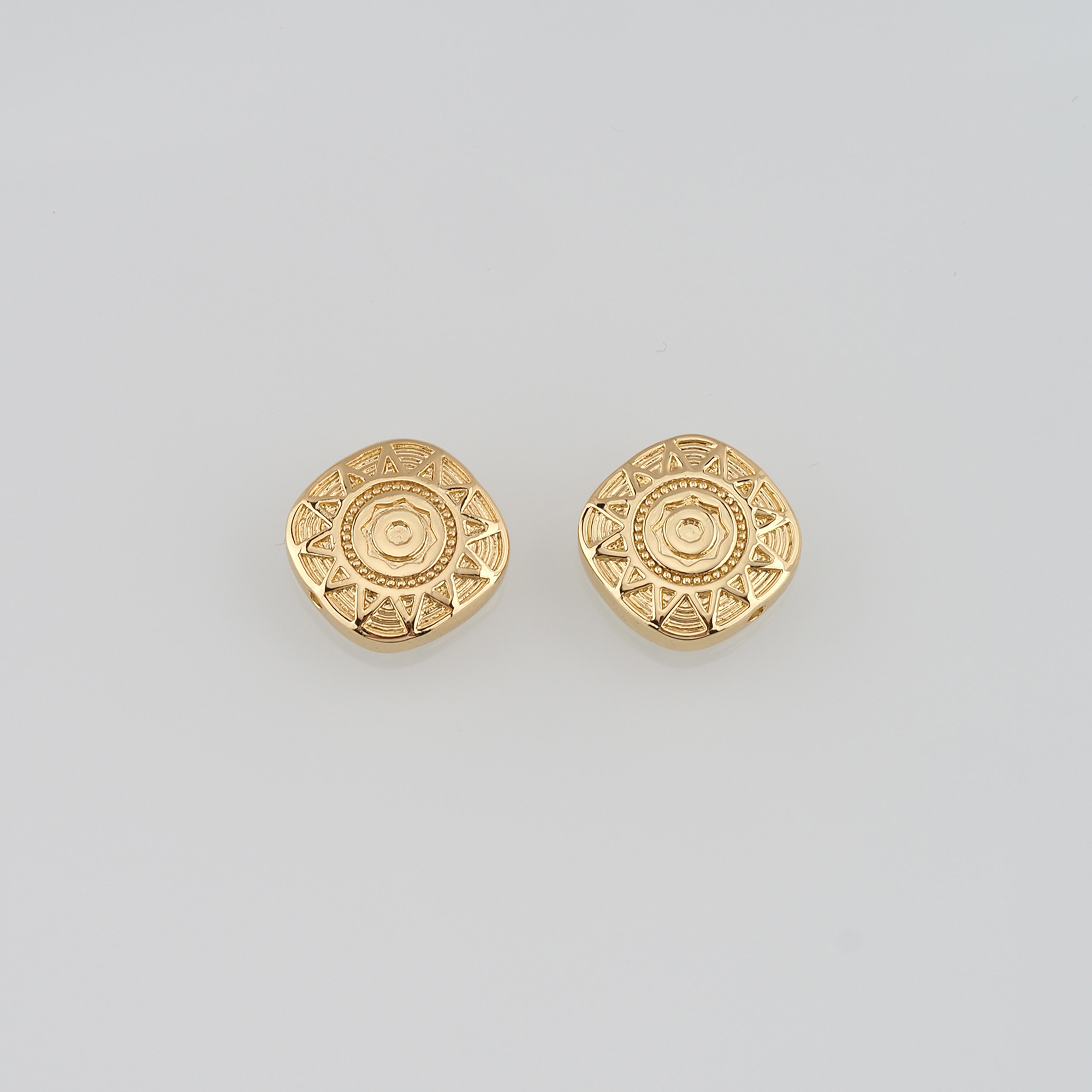 18K Gold Filled Sun Spacer Beads,Dainty Sun Bead for Bracelet Jewelry Necklace Making Supply