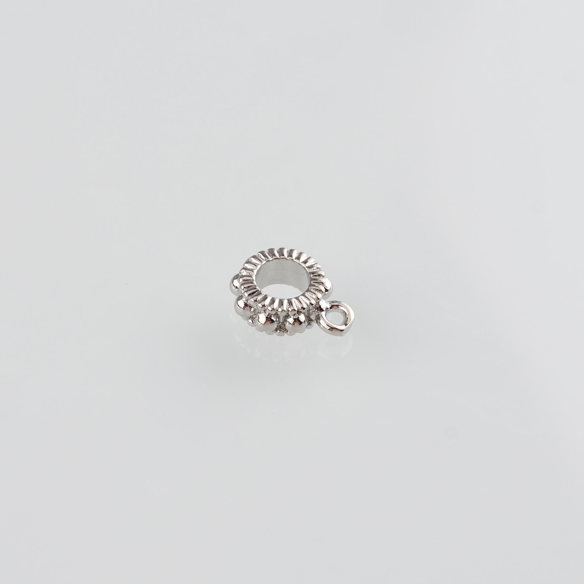 18K Gold Filled Round Pendant Clasp,Bail Connector for DIY Jewelry Necklace Bracelet