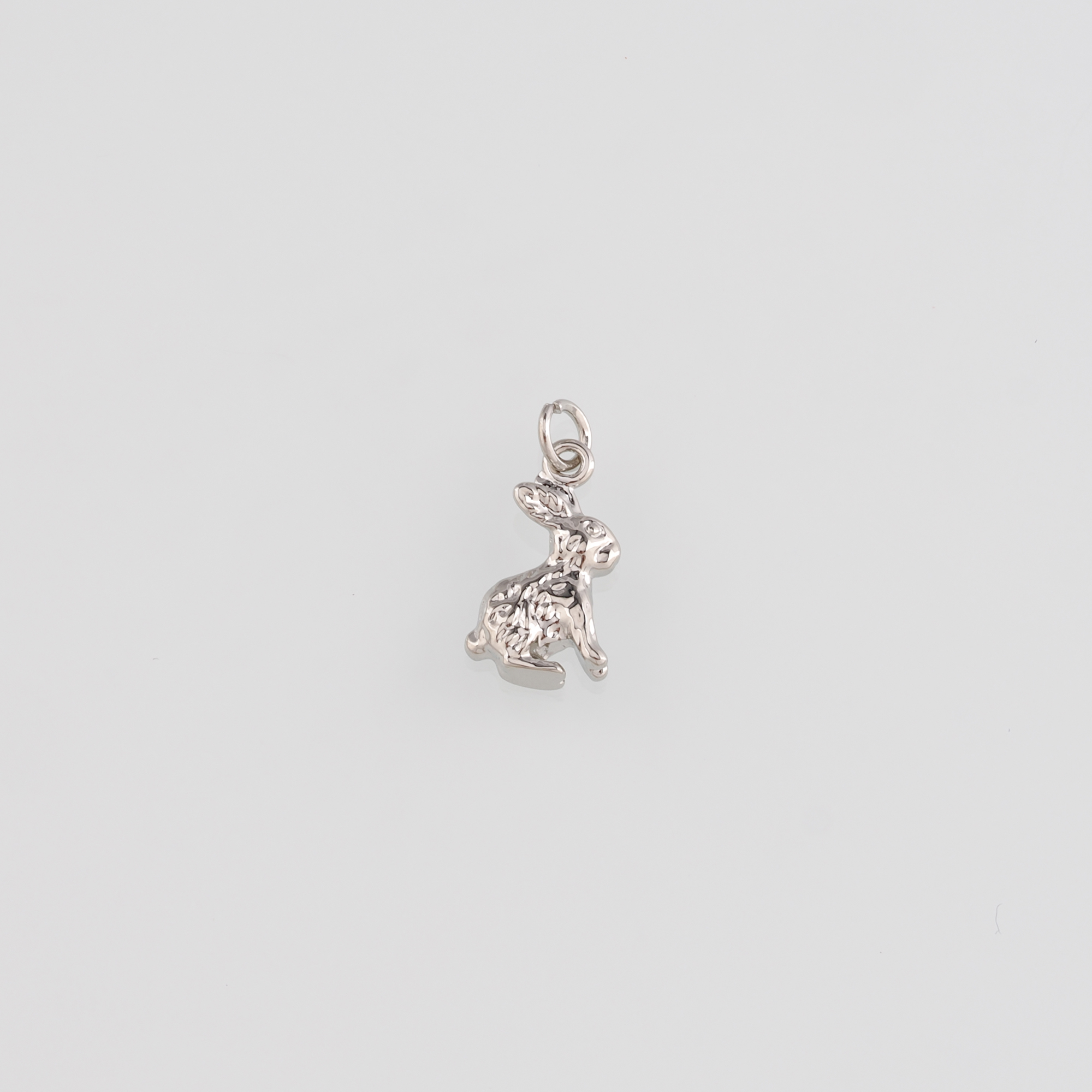 18K Gold Filled Rabbit Pendant,Animal Charm Earrings Necklace for DIY Jewelry Making Supply