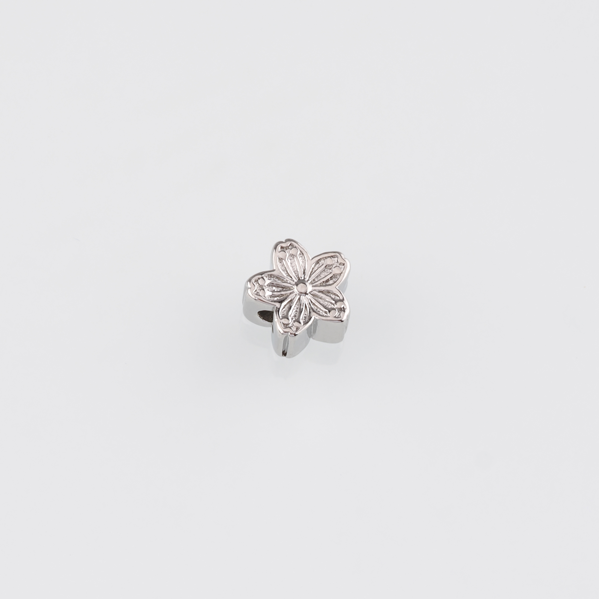 18K Gold Filled Flower Spacer Beads,Dainty Flower Bead for Bracelet Jewelry Necklace Making Supply