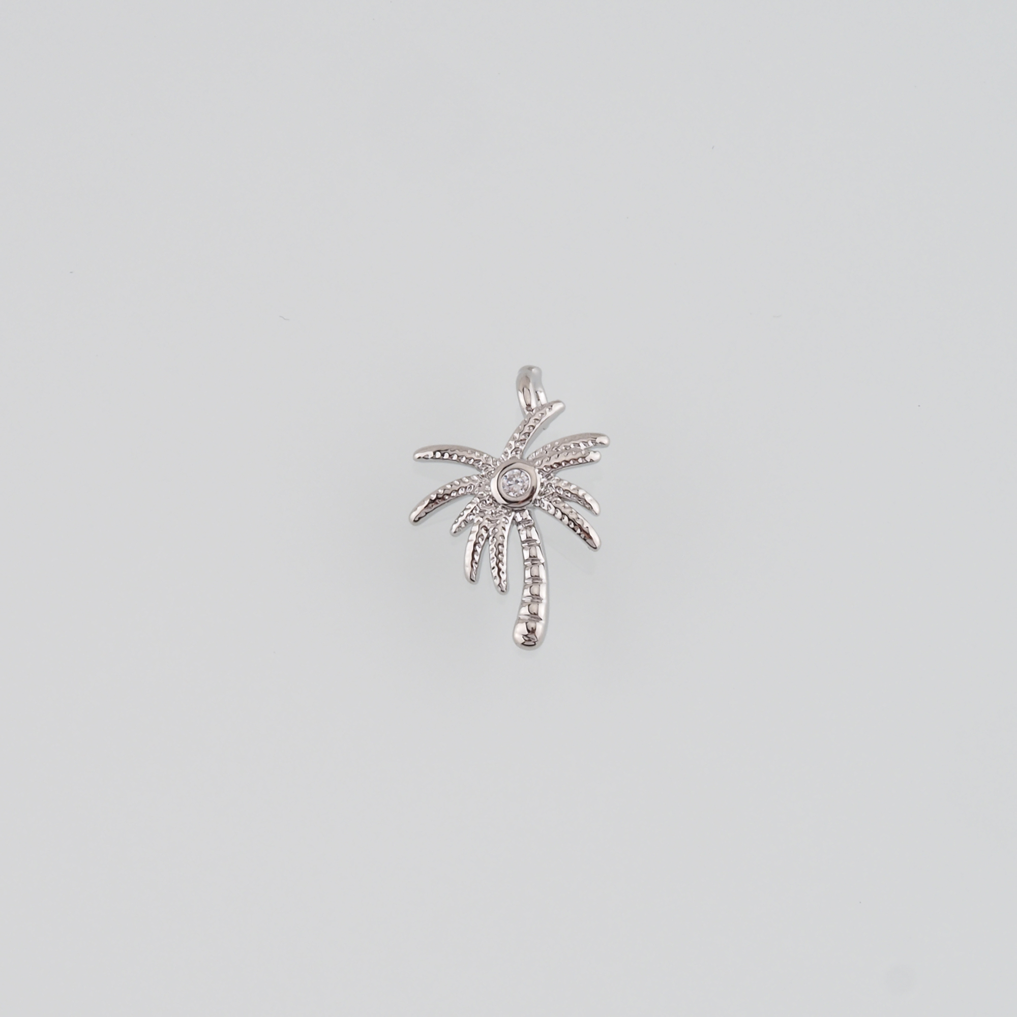 18K Gold Filled Coconut Tree Pendant,Dainty Palm Tree Charm Earrings Necklace for DIY Jewelry Making Supply