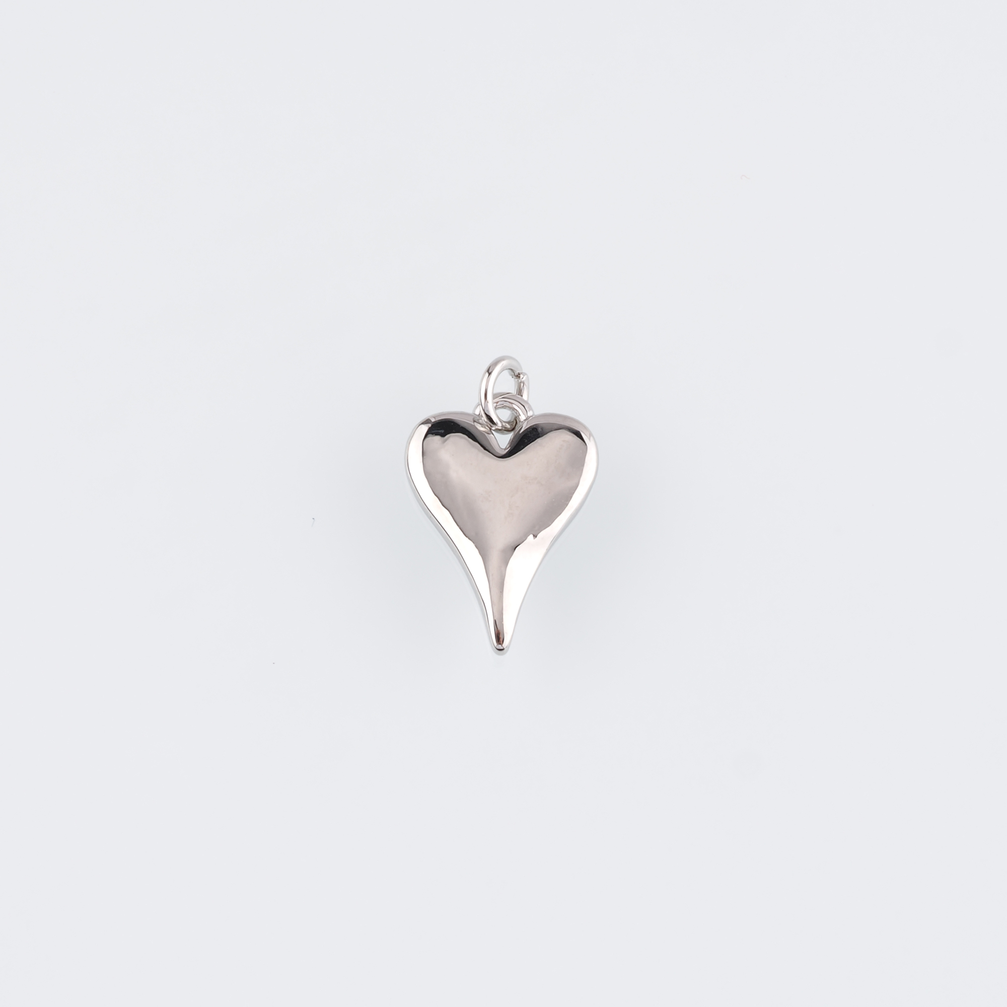 18K Gold Filled Heart Pendant,Heart Charm Earrings Necklace for DIY Jewelry Making Supply