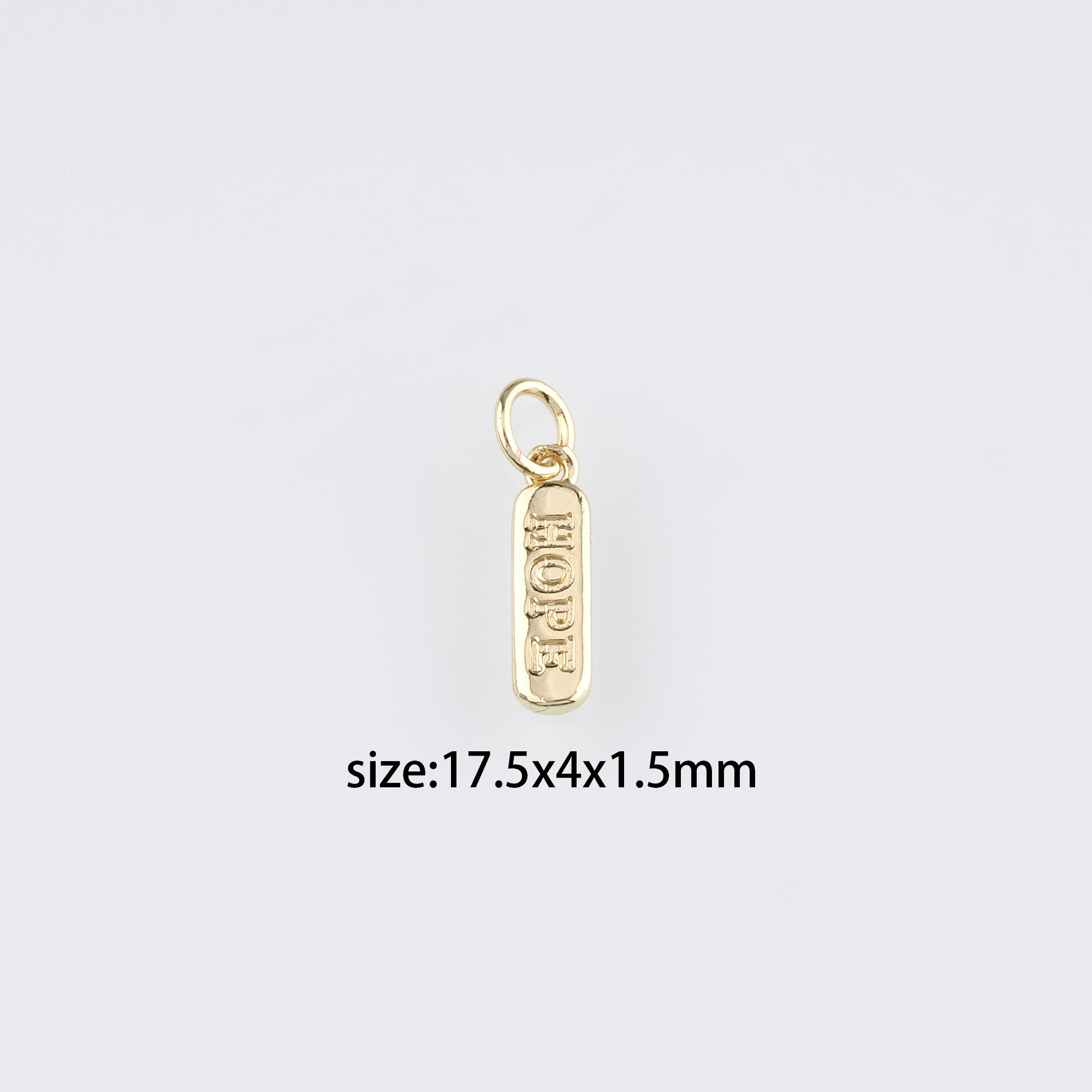 18K Gold Filled Slut Pendant,Letter Slut Charm Earrings Necklace for DIY Jewelry Making Supply