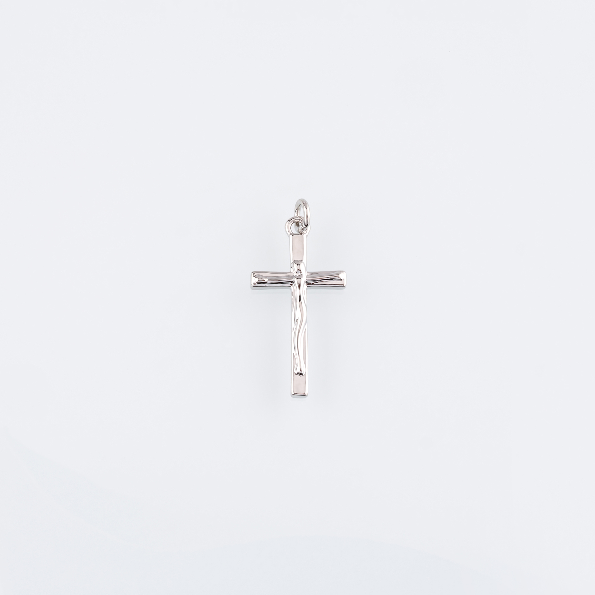 18K Gold Filled Cross Pendant,Religious Charm Earrings Necklace for DIY Jewelry Making Supply