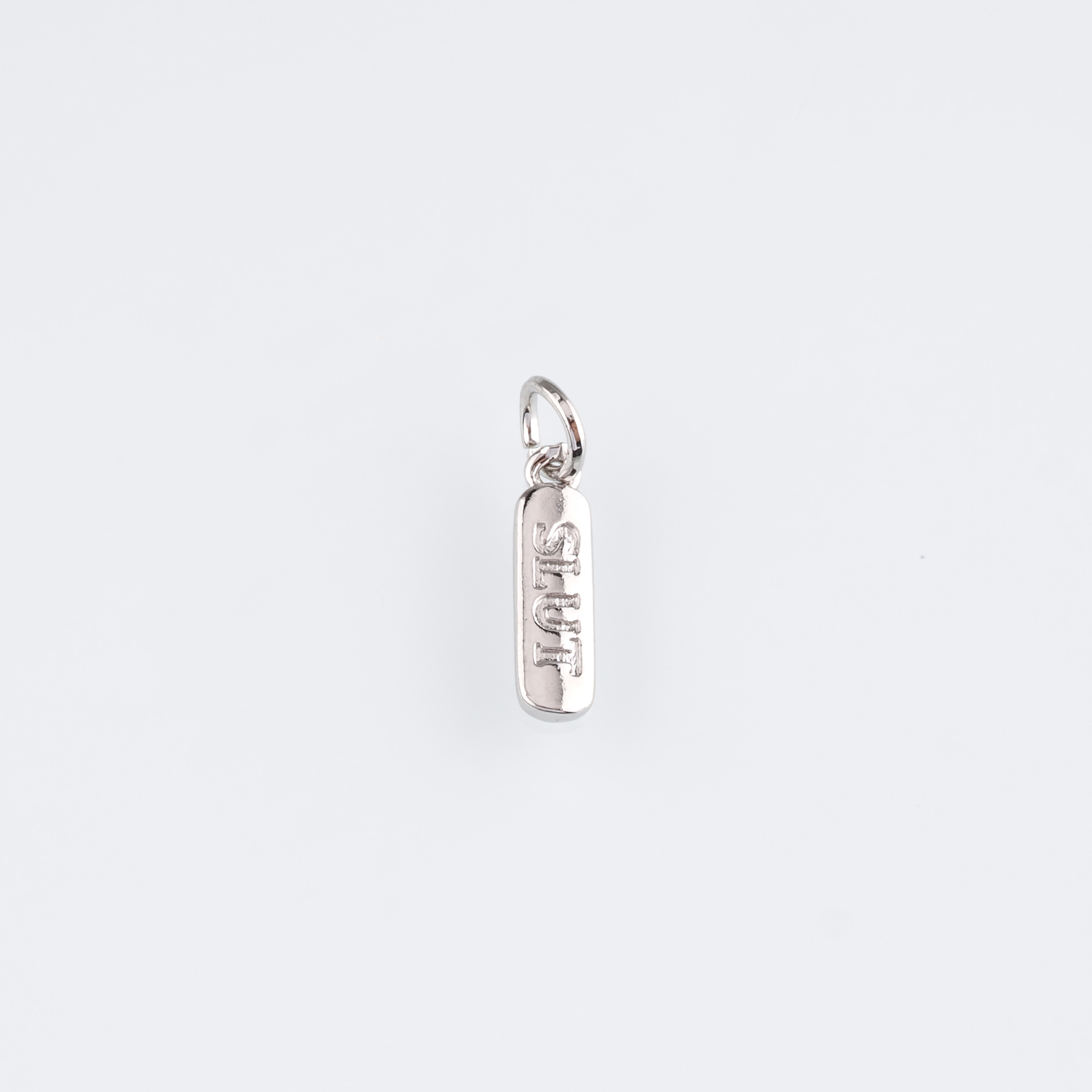 18K Gold Filled Slut Pendant,Letter Slut Charm Earrings Necklace for DIY Jewelry Making Supply