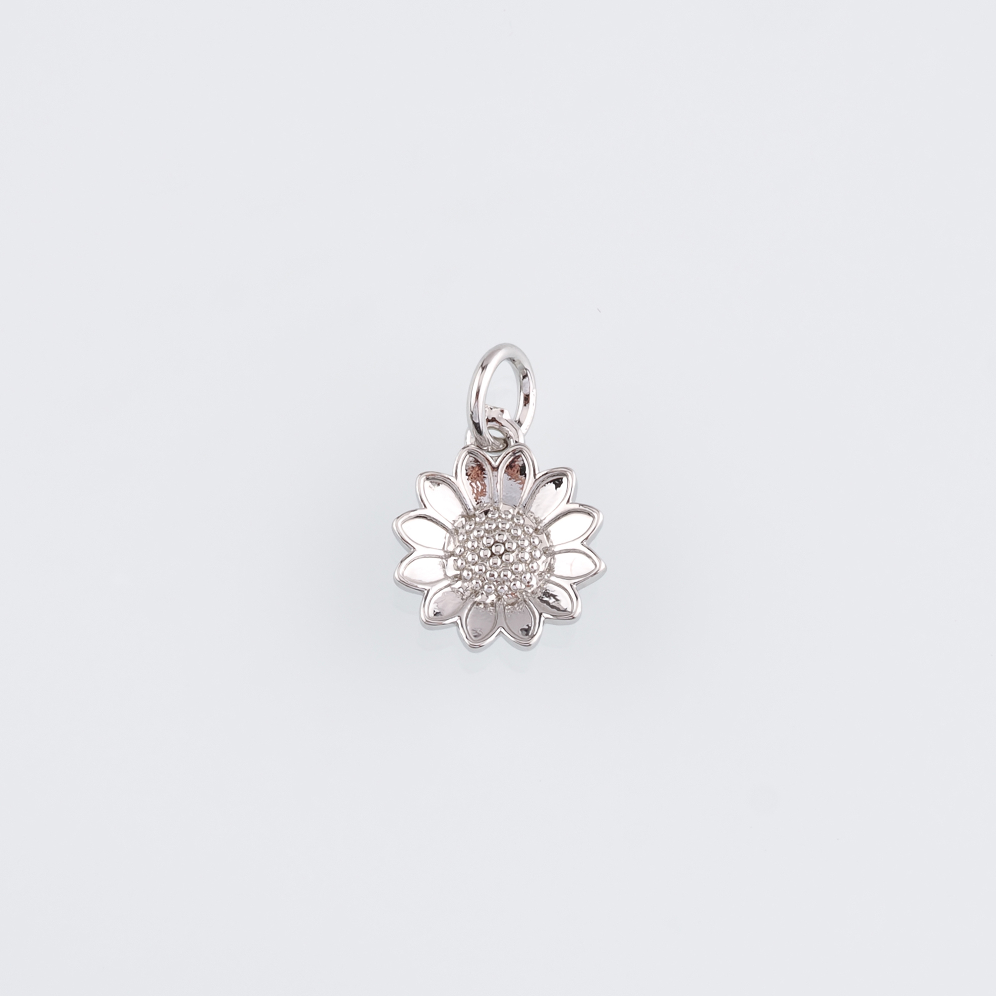 18K Gold Filled Sunflower Pendant,Dainty Sunflower Charm Earrings Necklace for DIY Jewelry Making Supply