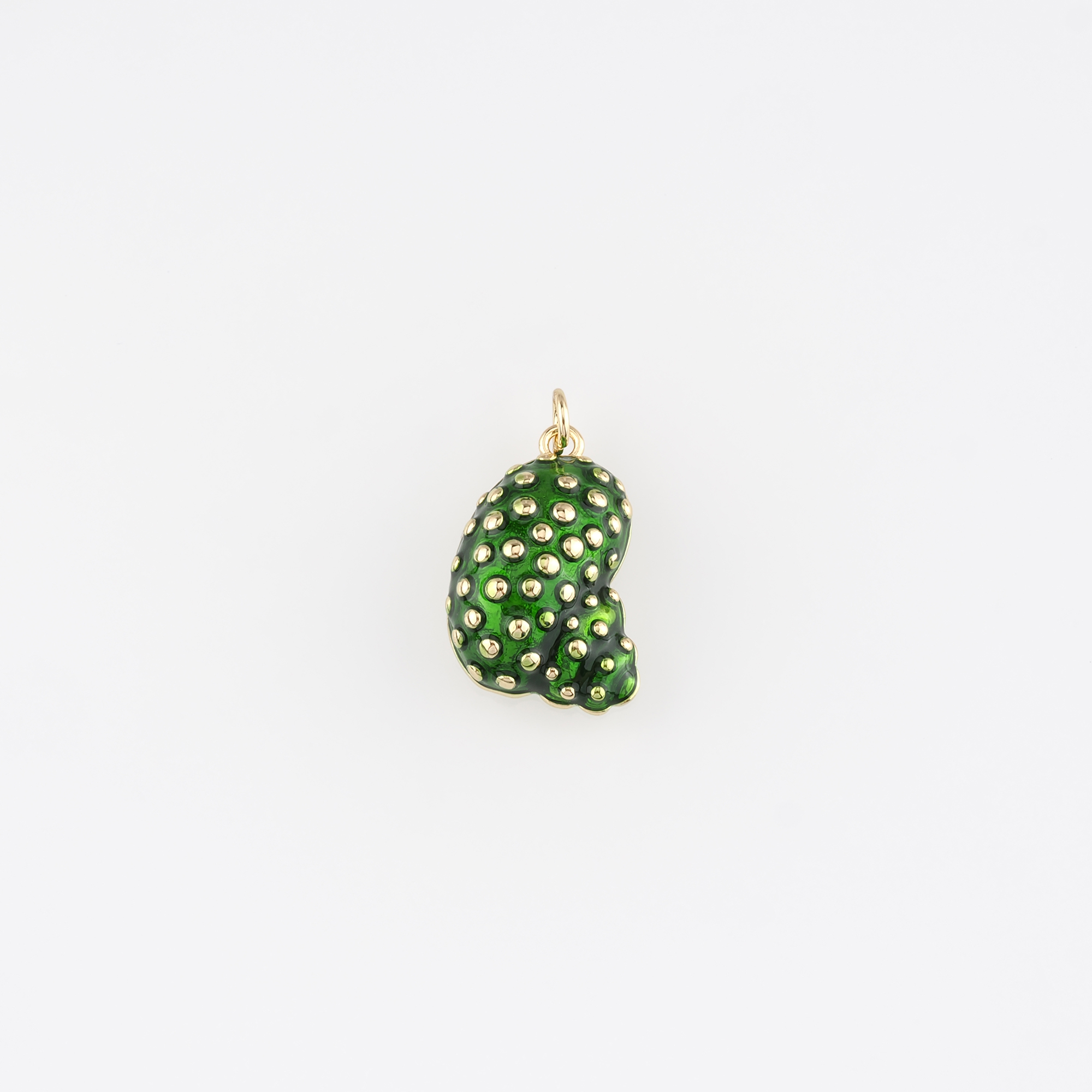 18K Gold Filled Conch Shell Pendant,Enamel Ocean Shell Charm Earrings Necklace for DIY Jewelry Making Supply