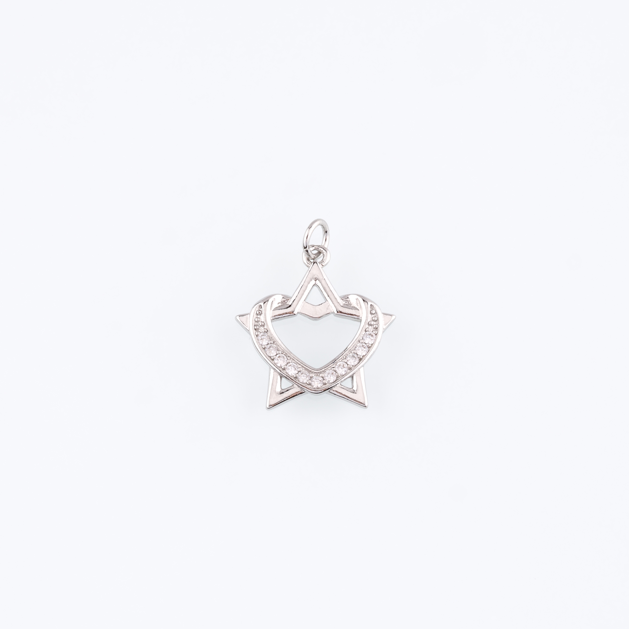 18K Gold Filled Star Pendant,Celestial Charm,CZ Micro Pave Star Earrings Necklace for DIY Jewelry Making Supply