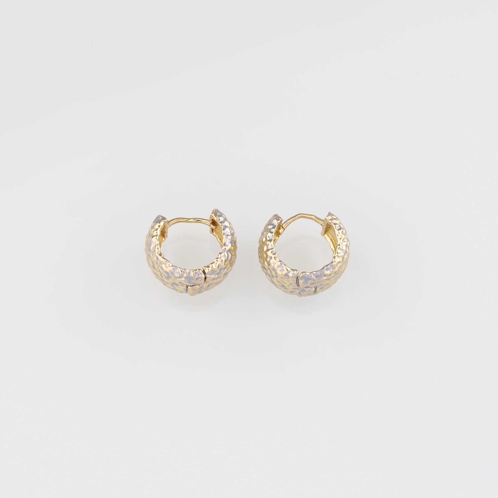 18K Gold Filled Thick Hoops Earrings,Round Earrings,Gold Huggies Hoop Earrings,Minimalist Earrings