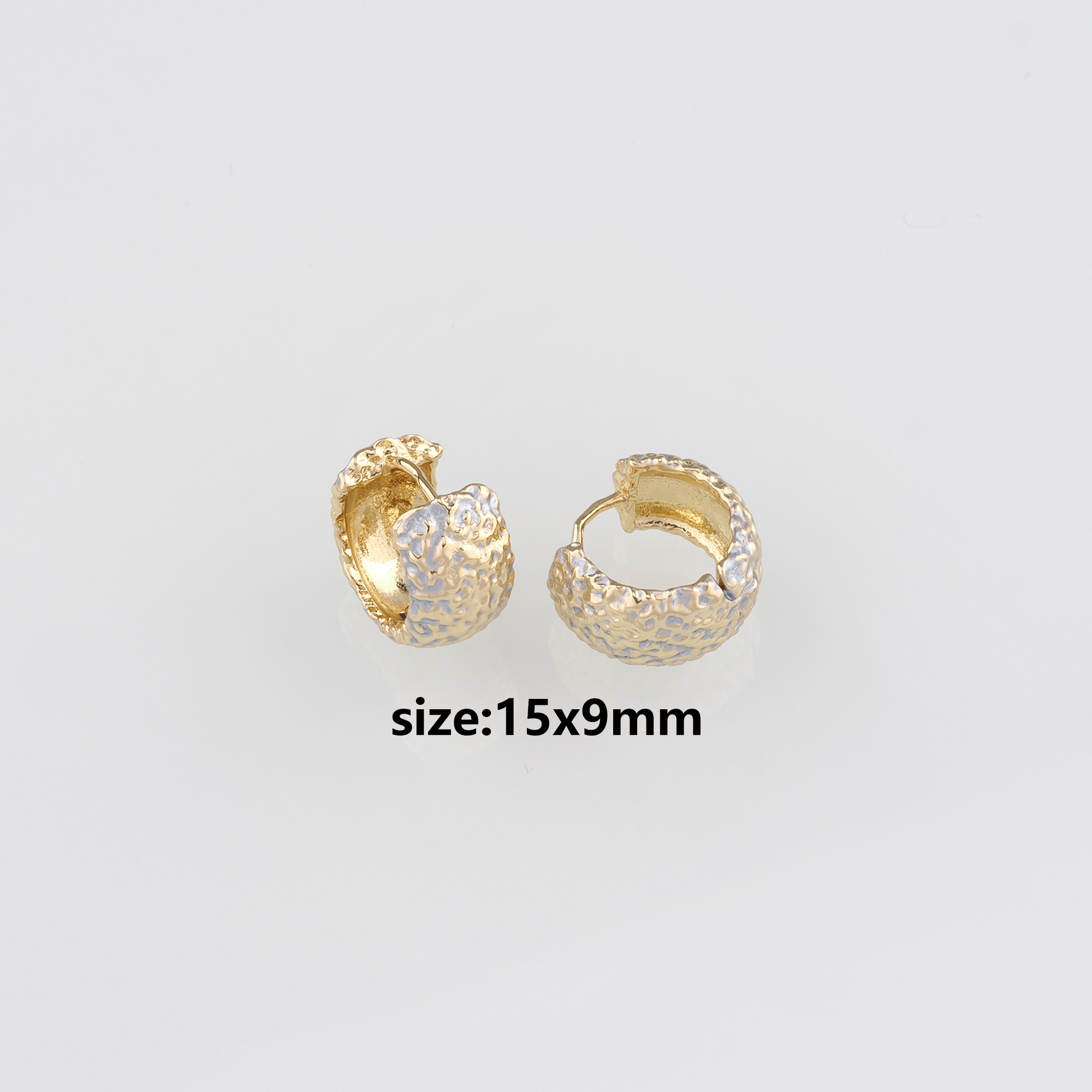 18K Gold Filled Thick Hoops Earrings,Round Earrings,Gold Huggies Hoop Earrings,Minimalist Earrings