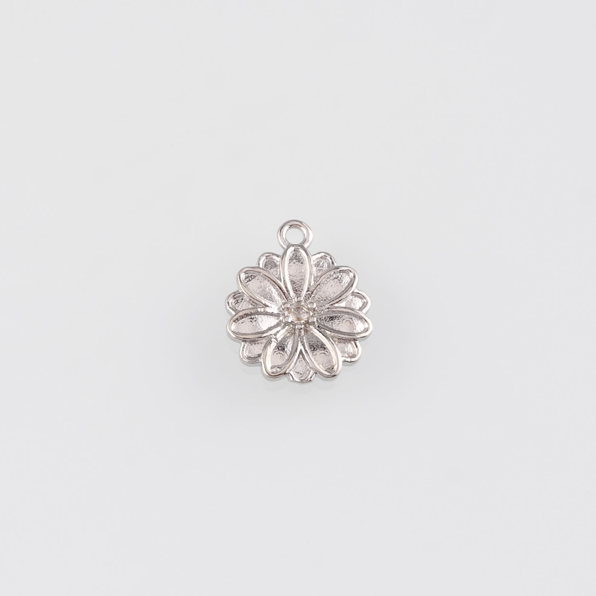 18K Gold Filled Daisy Pendant,Dainty Flower Charm Earrings Necklace for DIY Jewelry Making Supply