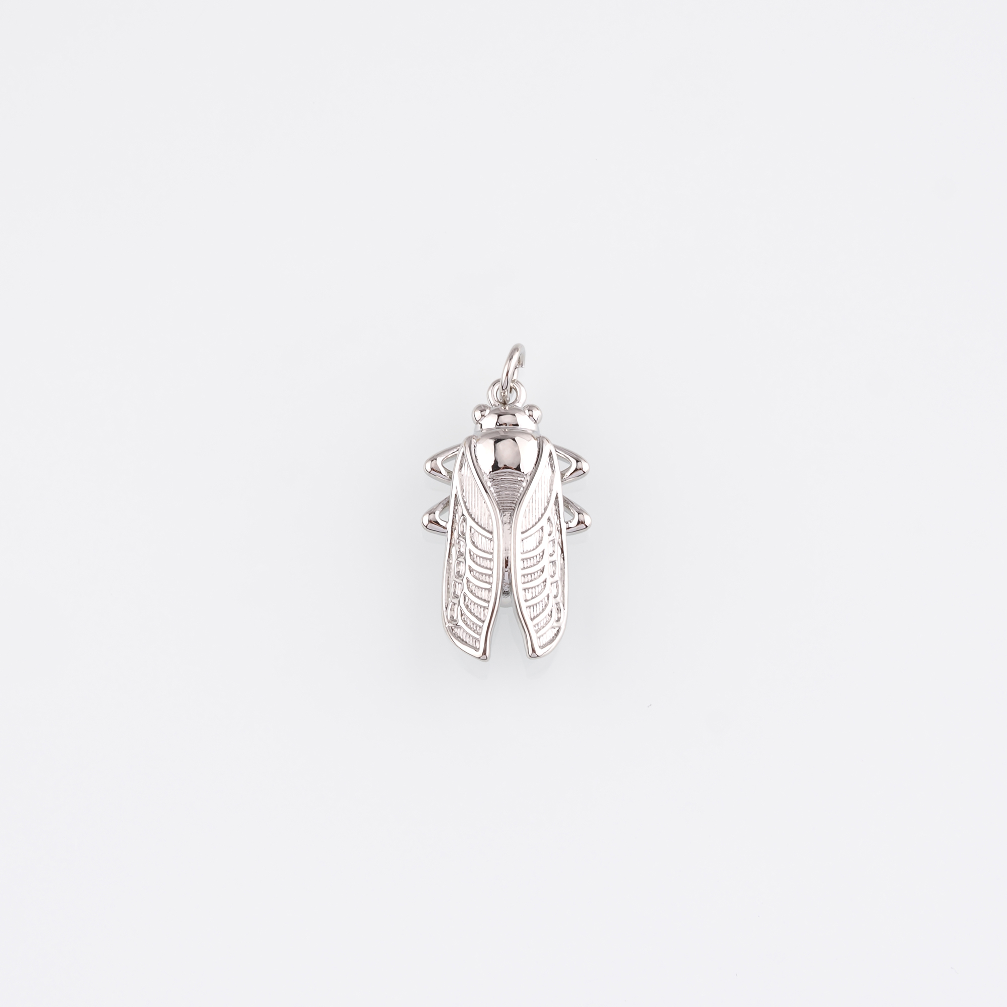 18K Gold Filled Cicadas Pendant,Dainty Cicadas Chamr Earrings Necklace for DIY Jewelry Making Supply