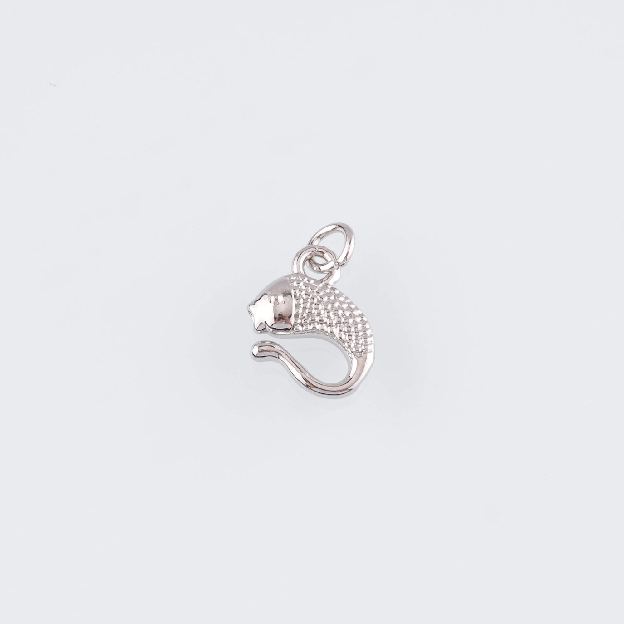 18K Gold Filled Fish Pendant,Ocean Fish Charm Earrings Necklace for DIY Jewelry Making Supply