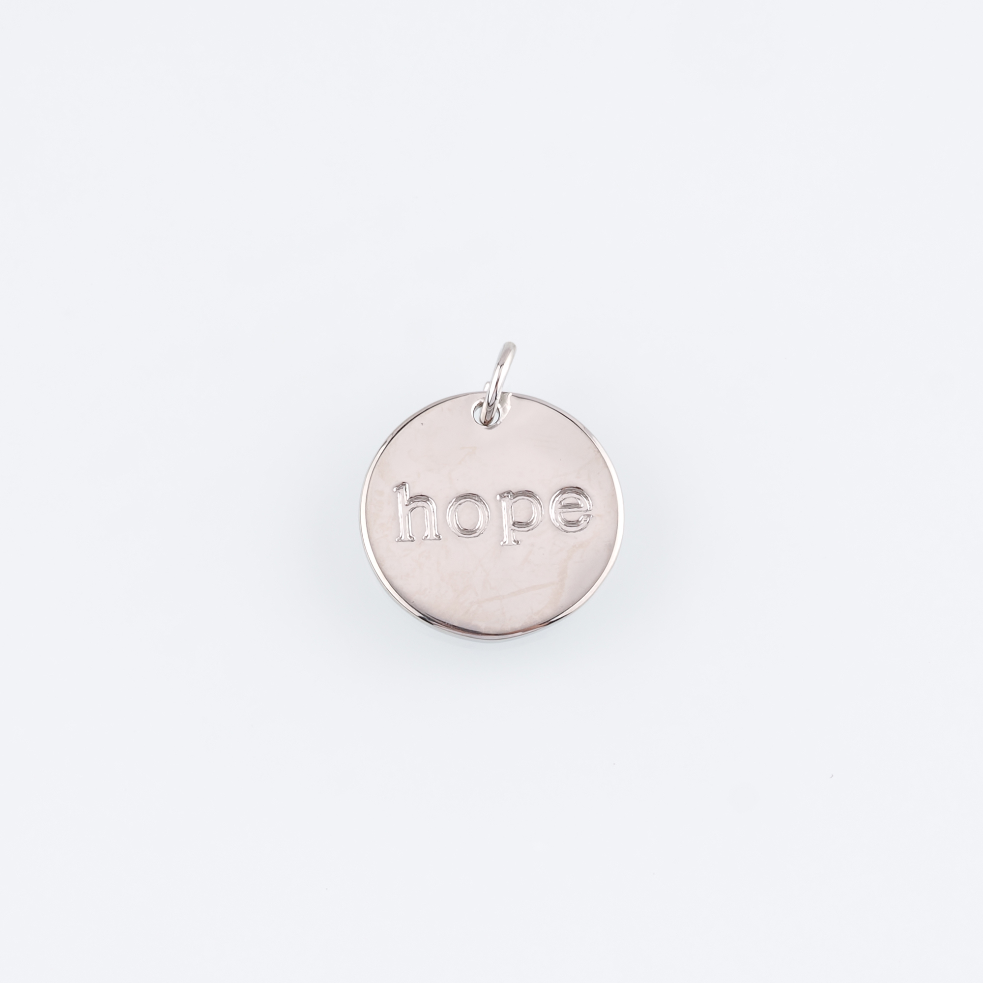 18K Gold Filled Hope Pendant,Letter Hope Charm Earrings Necklace for DIY Jewelry Making Supply