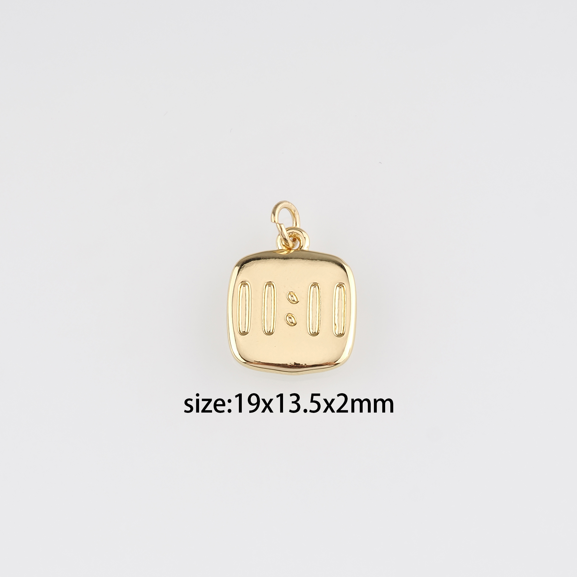 18K Gold Filled 11:11 Pendant,Angel Number Chamr,11:11 Earrings Necklace for DIY Jewelry Making Supply